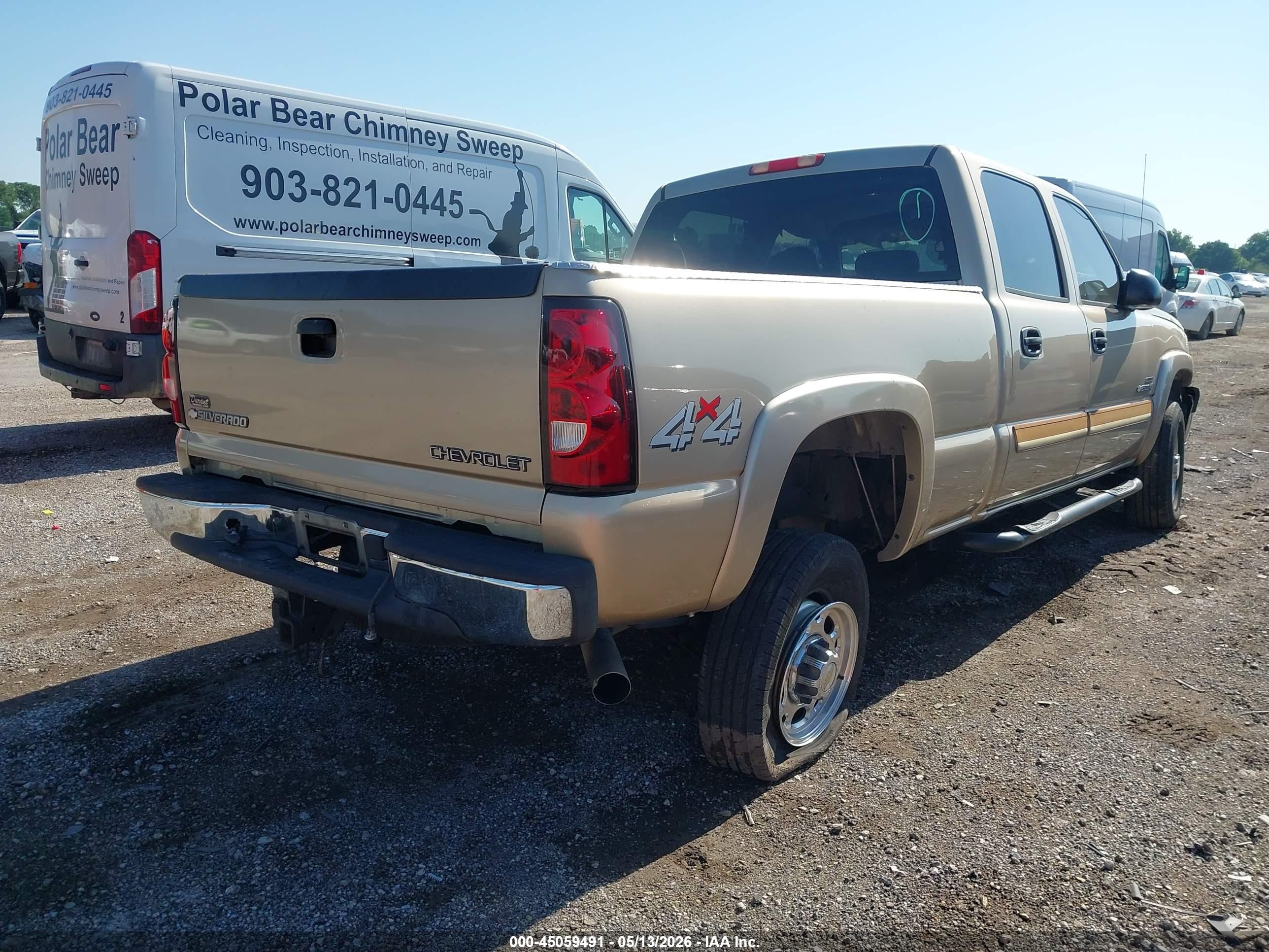 2004 Chevrolet Silverado 2500hd Ls Tan vin: 1GCHK23164F112477