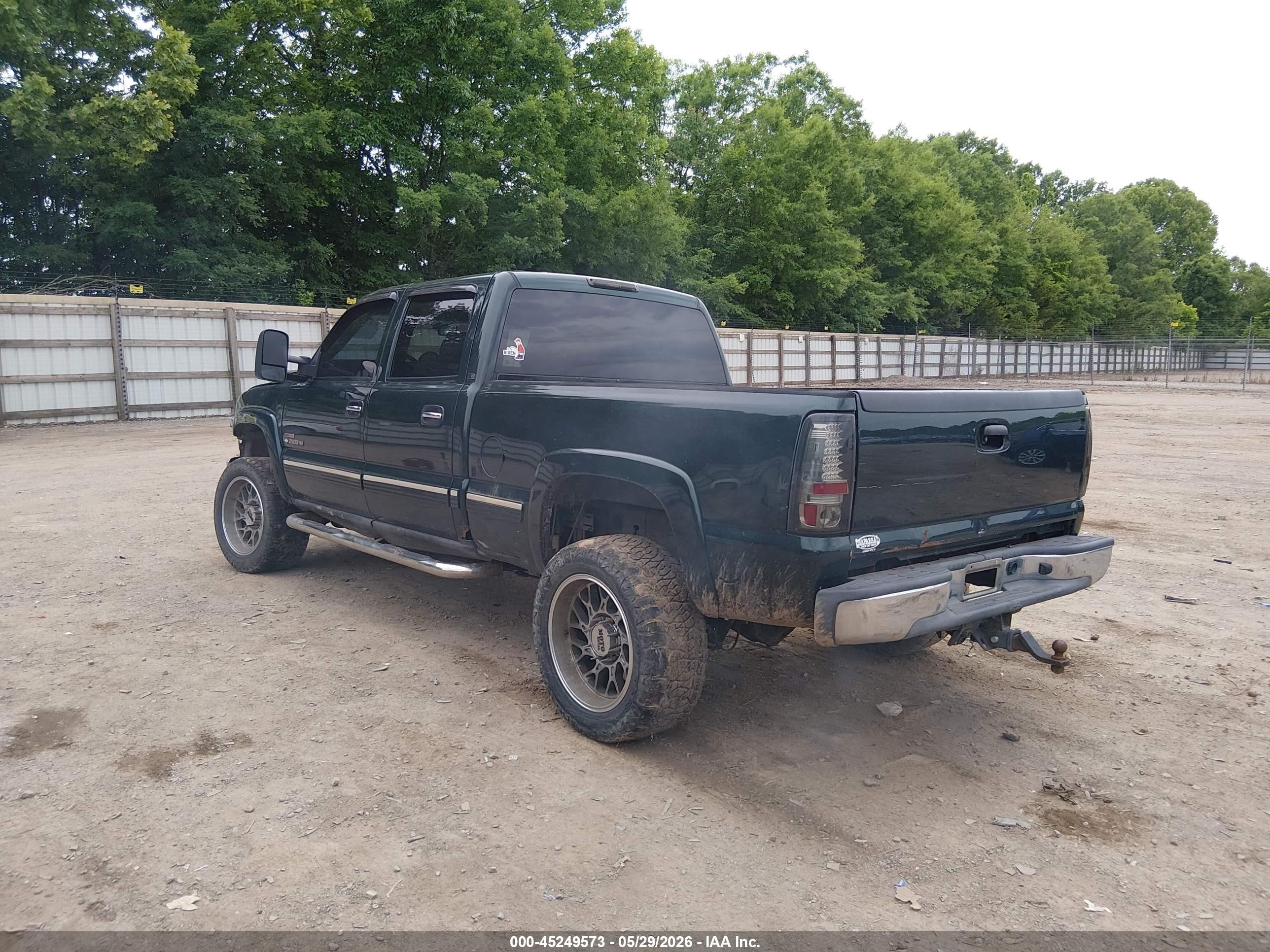 2002 Chevrolet Silverado 2500hd Ls Green vin: 1GCHK23172F163869
