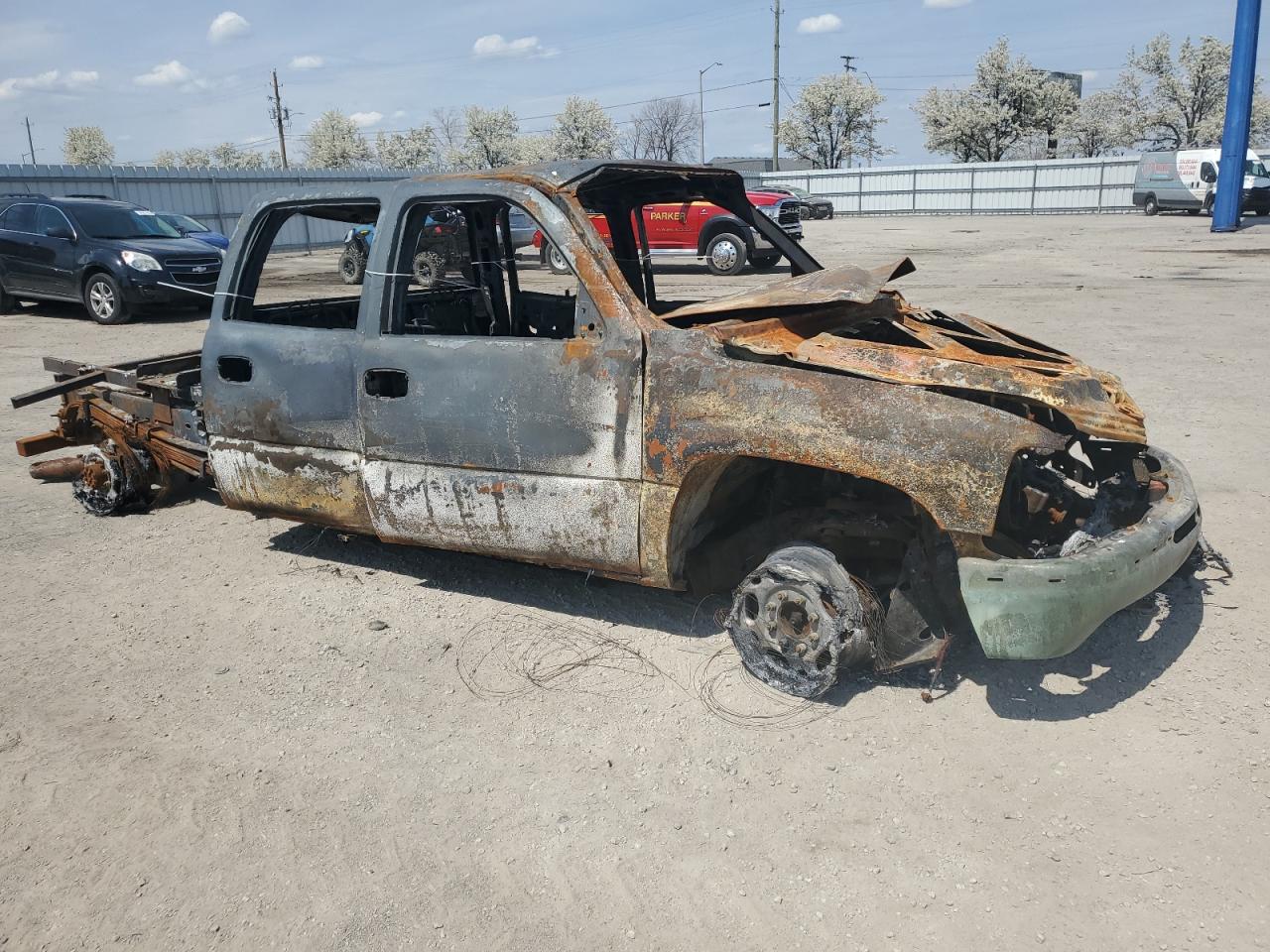 2002 Chevrolet Silverado K2500 Heavy Duty Пожар vin: 1GCHK23172F201519