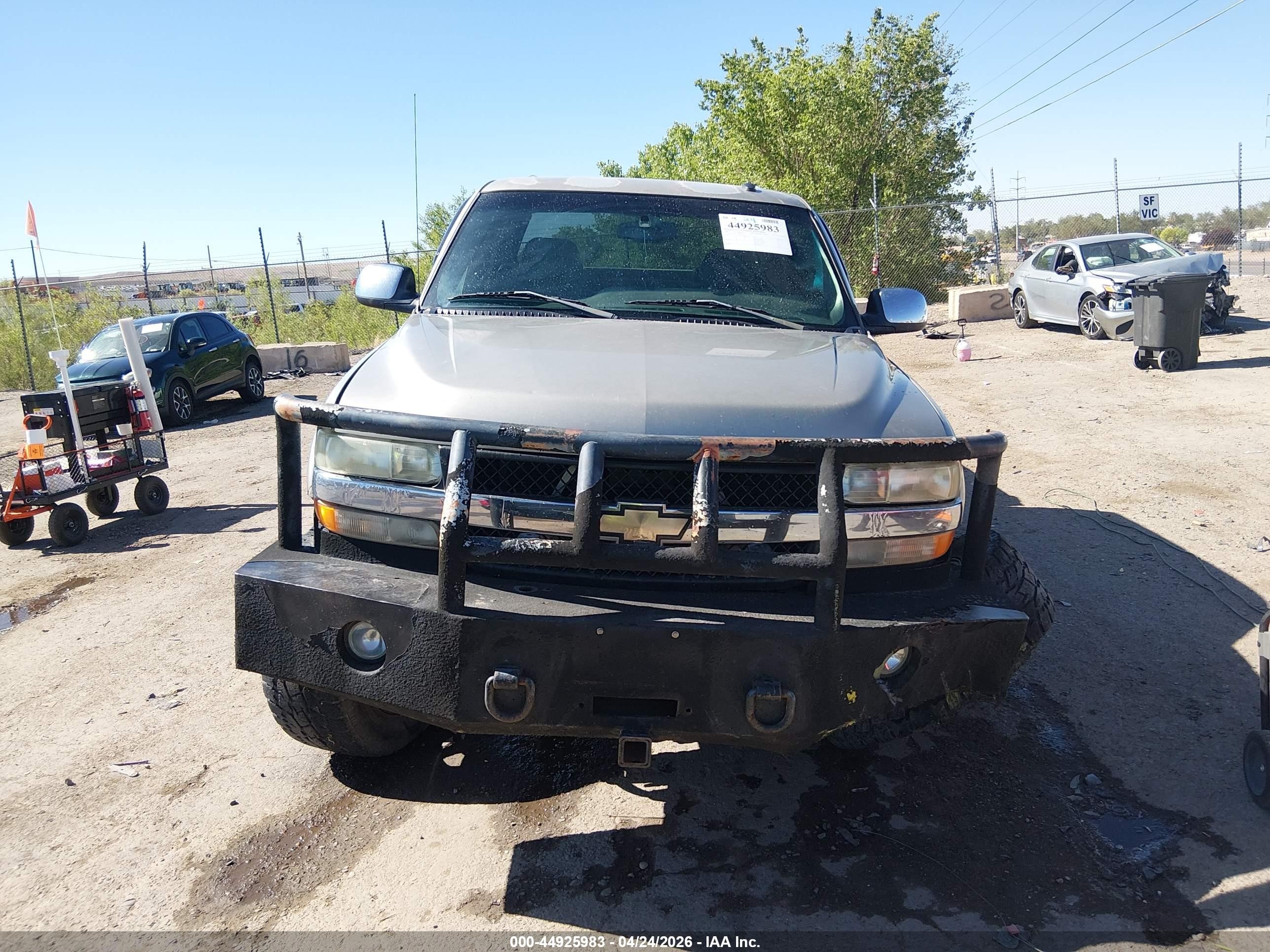 2002 Chevrolet Silverado 2500hd Lt Gray vin: 1GCHK23172F209913