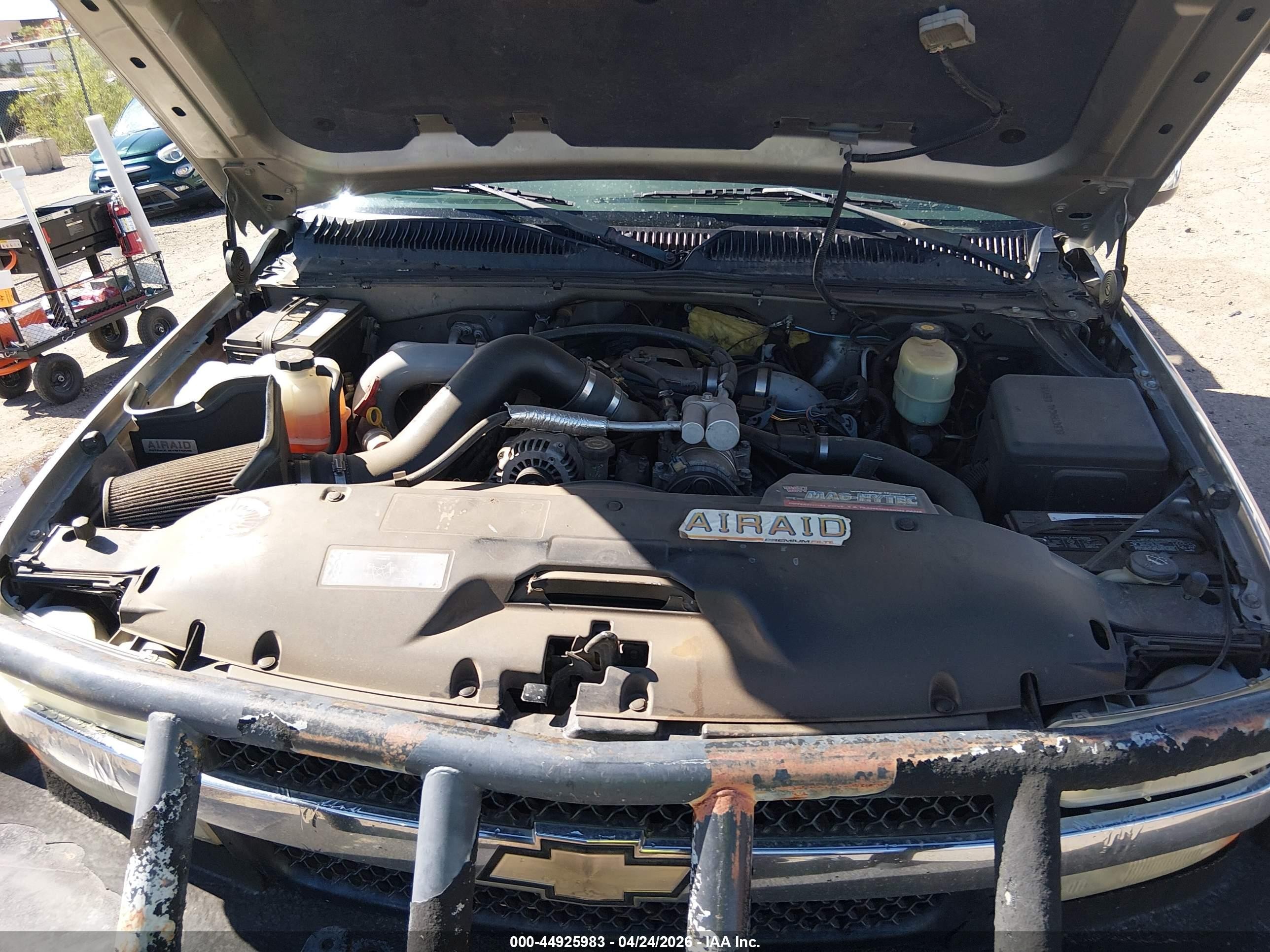 2002 Chevrolet Silverado 2500hd Lt Gray vin: 1GCHK23172F209913