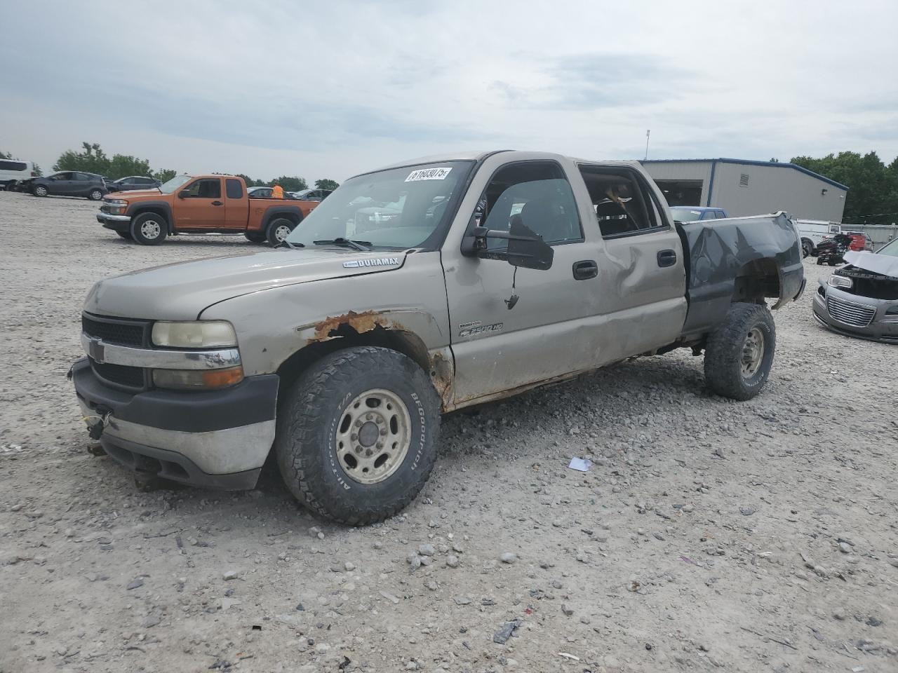 2002 Chevrolet Silverado K2500 Heavy Duty Silver vin: 1GCHK23182F141038