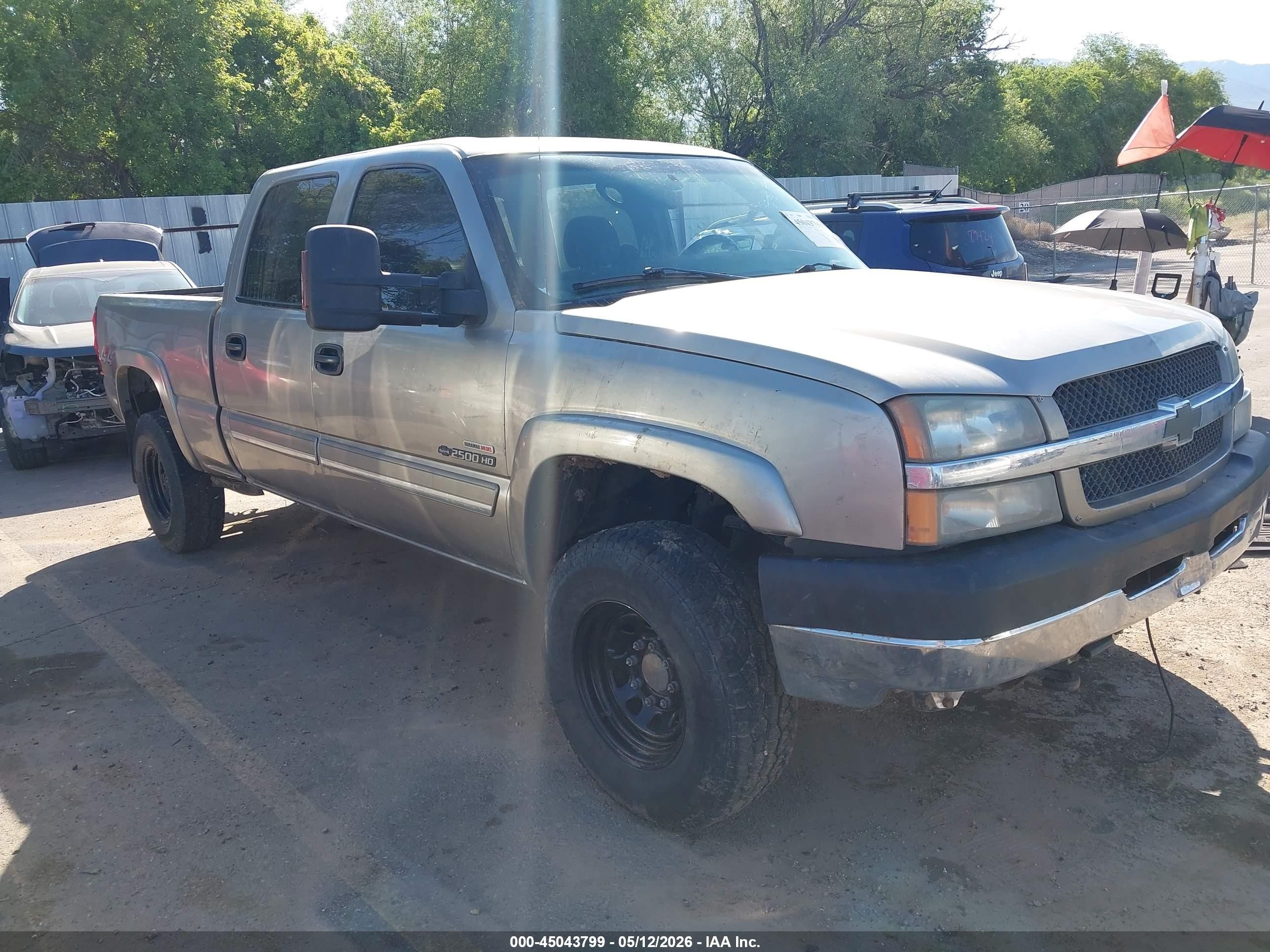 2003 Chevrolet Silverado 2500hd Ls Silver vin: 1GCHK23183F109918