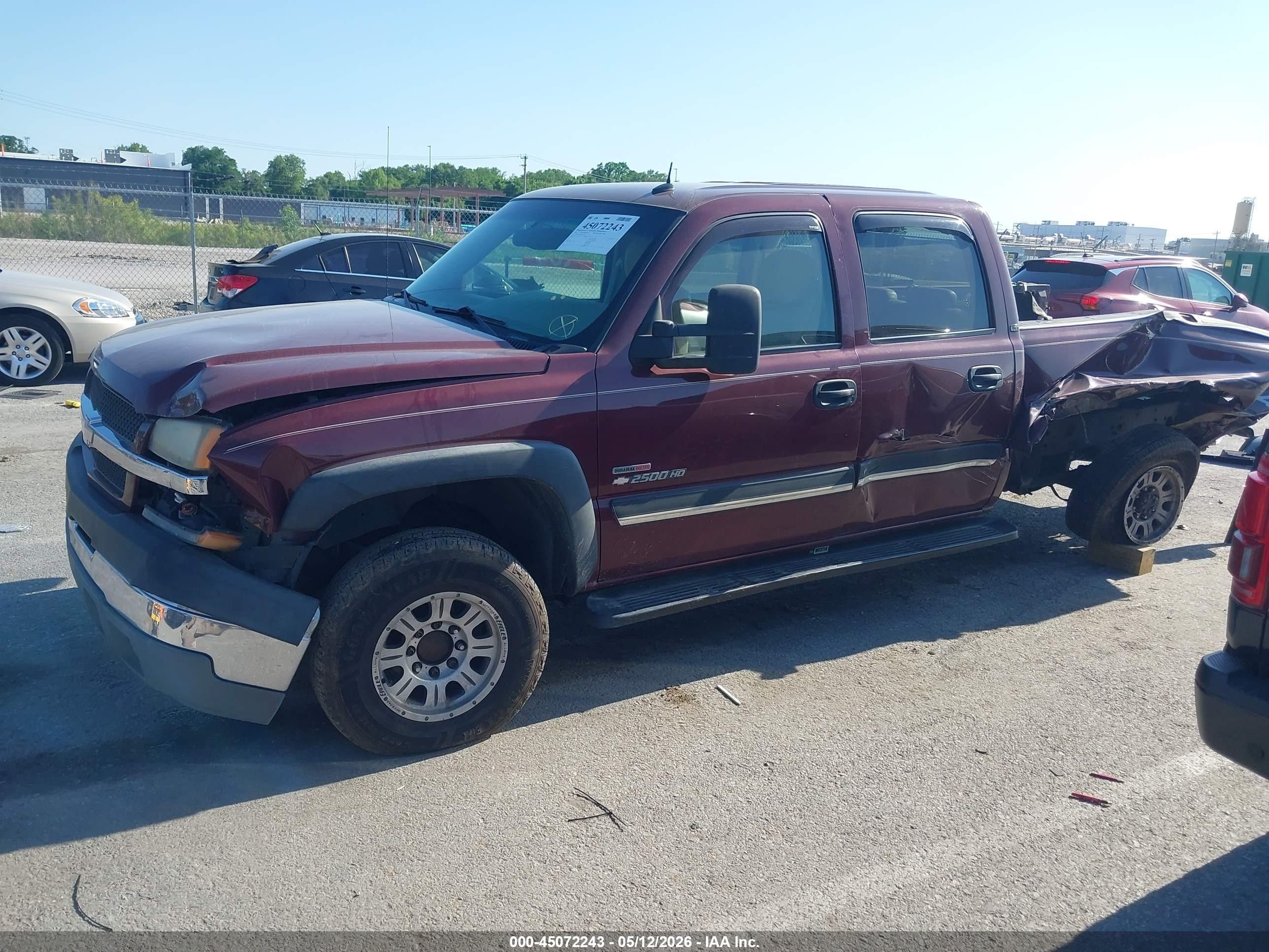 2003 Chevrolet Silverado 2500hd Lt Красный vin: 1GCHK23183F187373