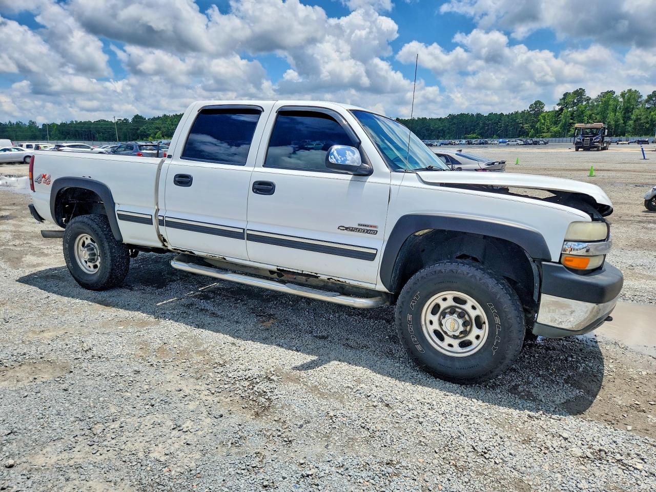 2002 Chevrolet Silverado K2500 Heavy Duty White vin: 1GCHK23192F104466