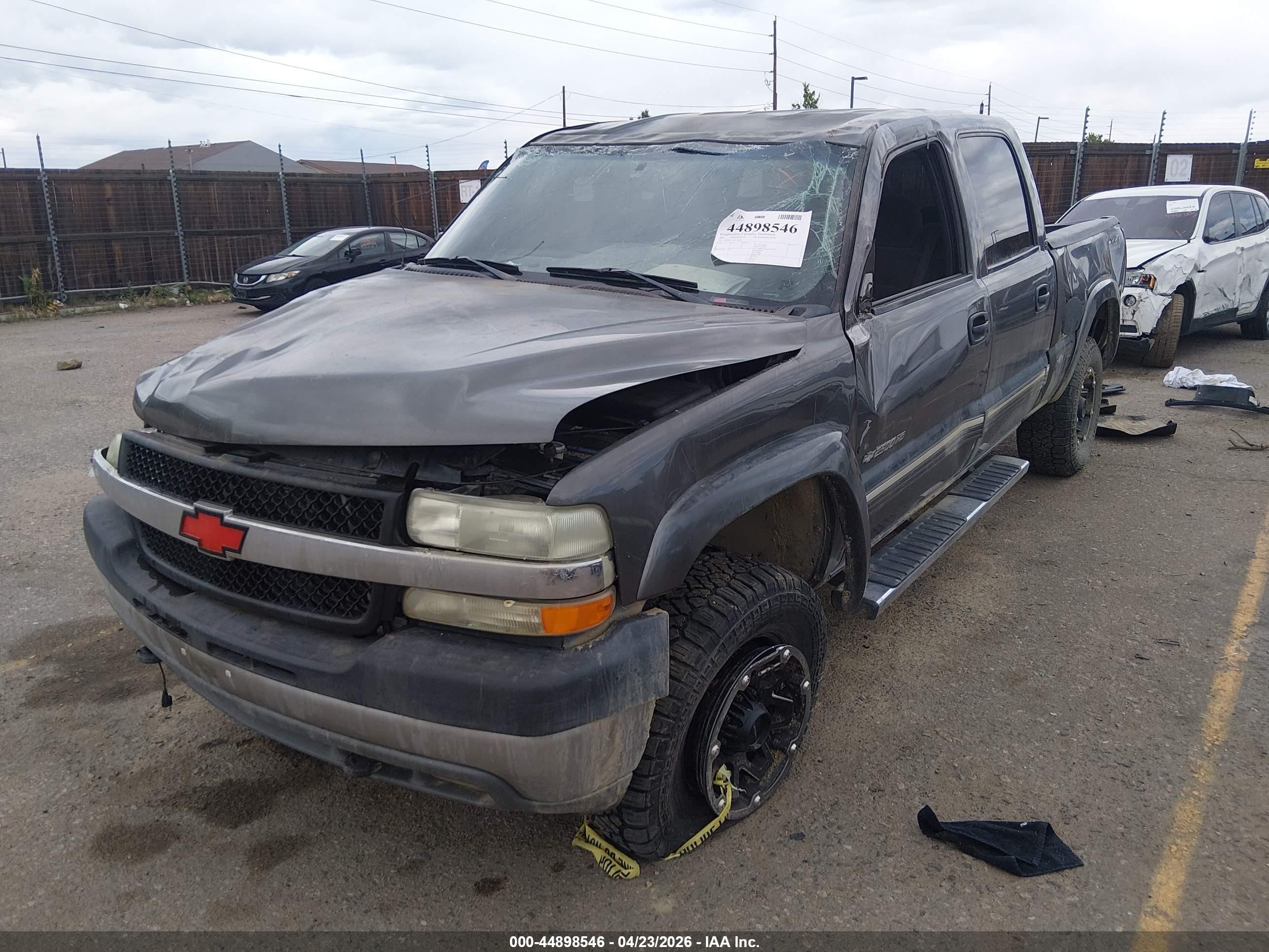 2002 Chevrolet Silverado 2500hd Ls Серый vin: 1GCHK23192F212487