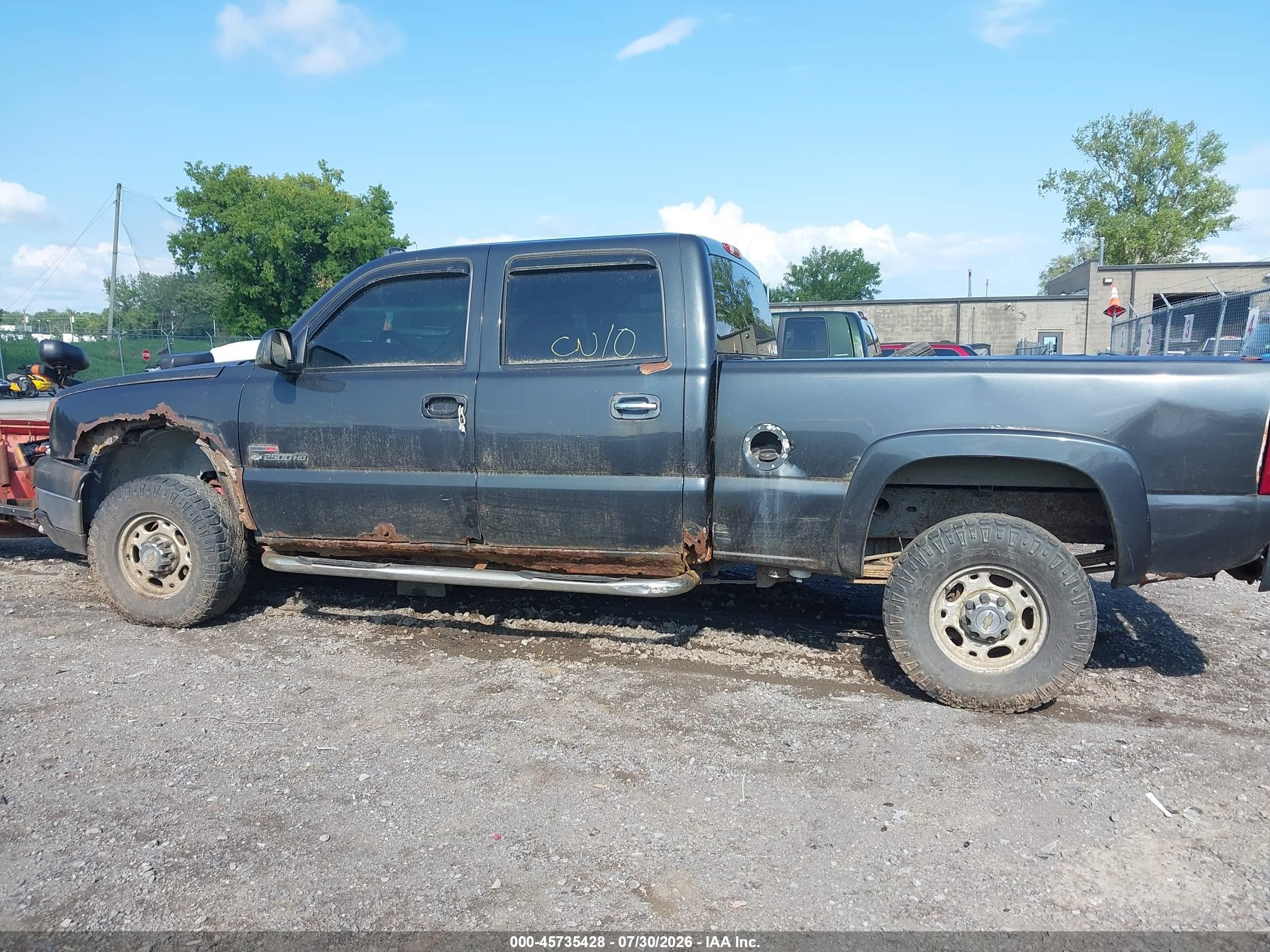 2003 Chevrolet Silverado 2500hd Ls Gray vin: 1GCHK23193F135363