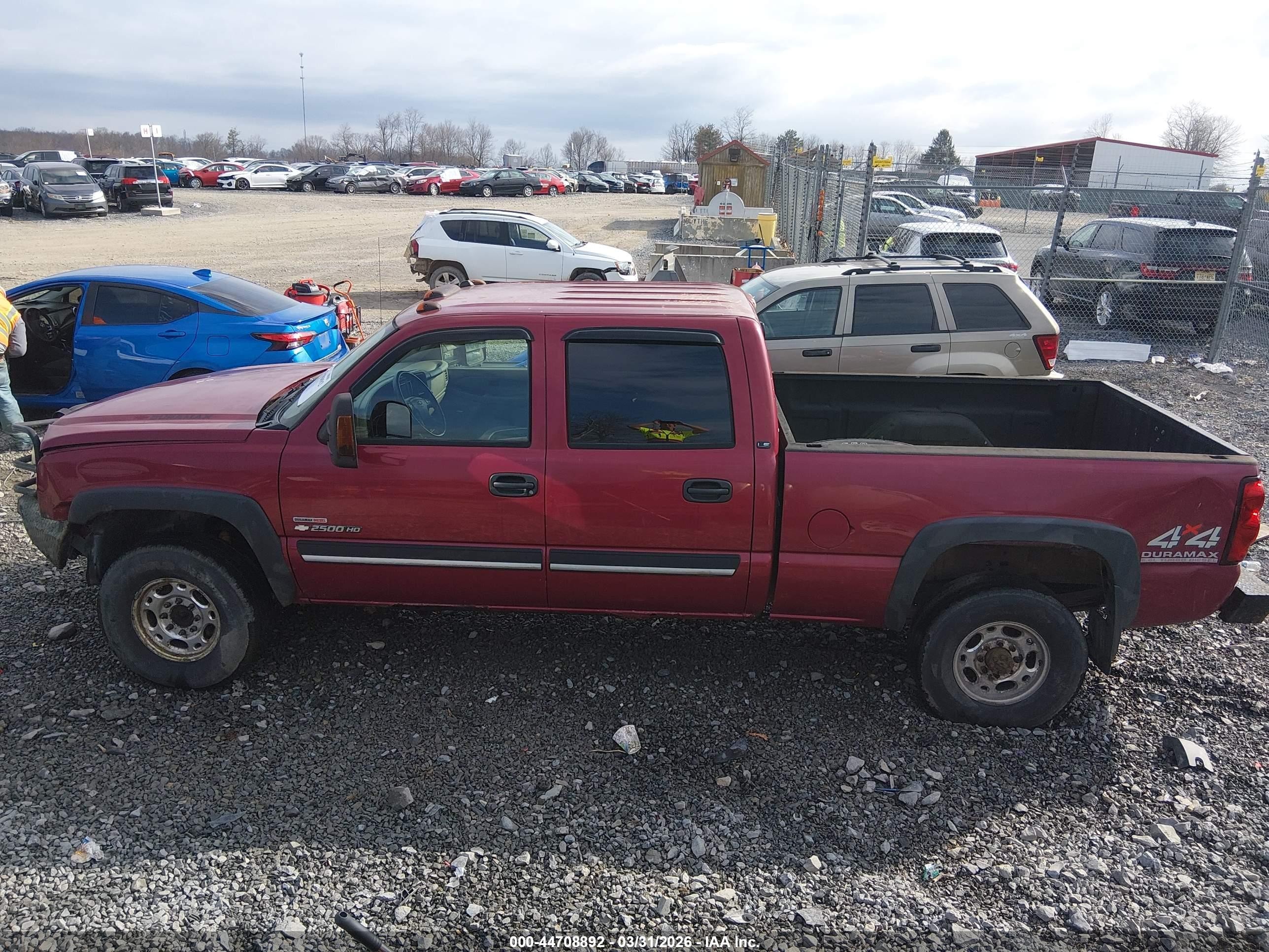 2004 Chevrolet Silverado 2500hd Ls Maroon vin: 1GCHK231X4F165425
