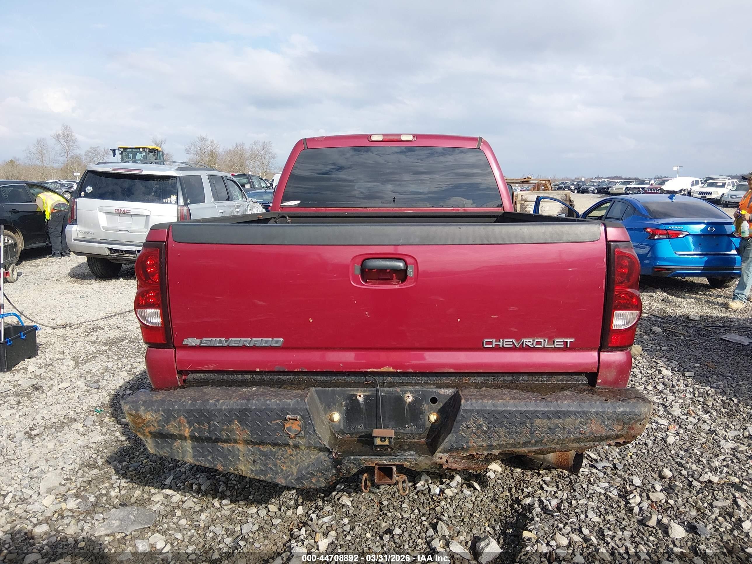 2004 Chevrolet Silverado 2500hd Ls Maroon vin: 1GCHK231X4F165425
