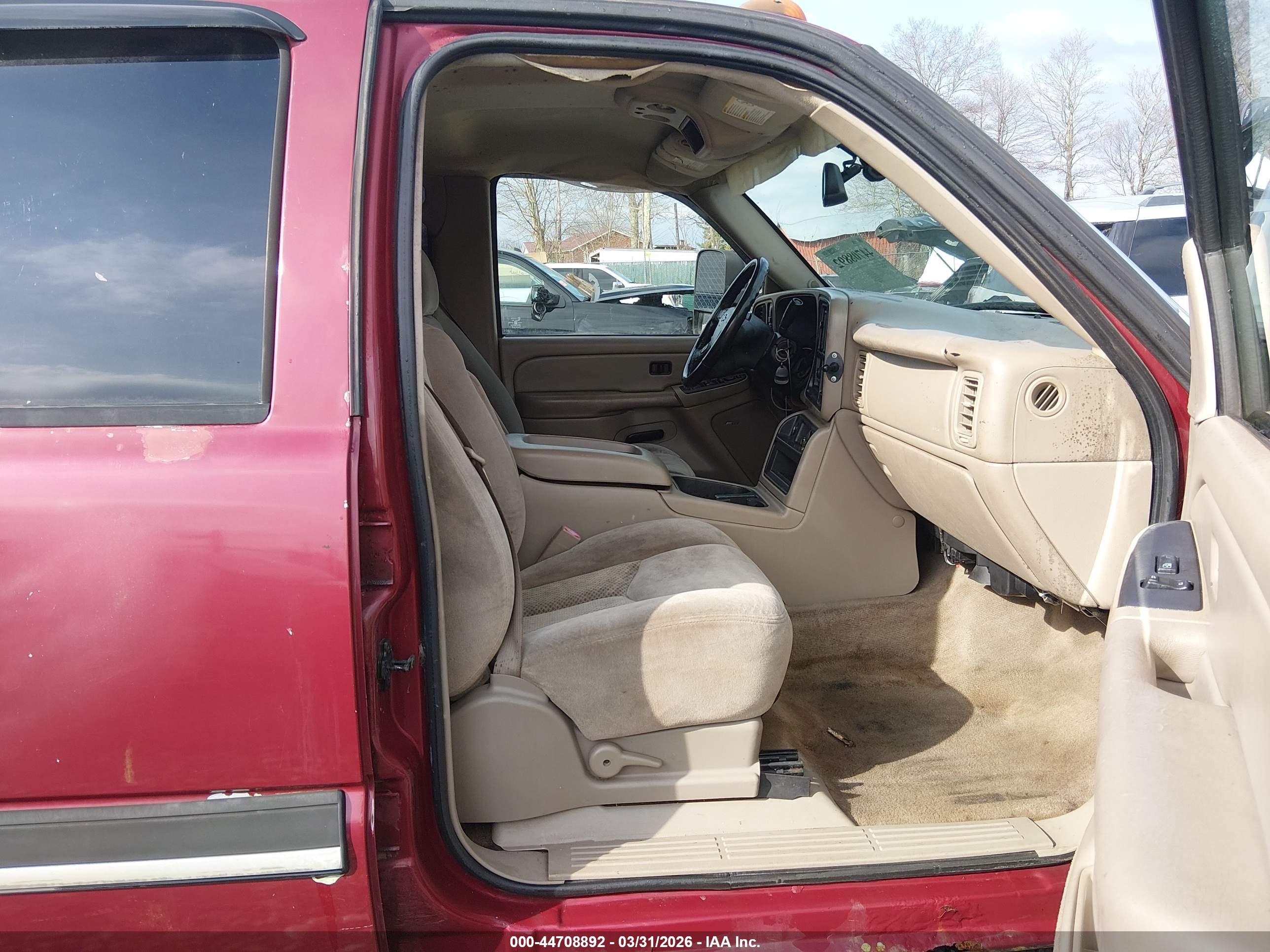 2004 Chevrolet Silverado 2500hd Ls Maroon vin: 1GCHK231X4F165425