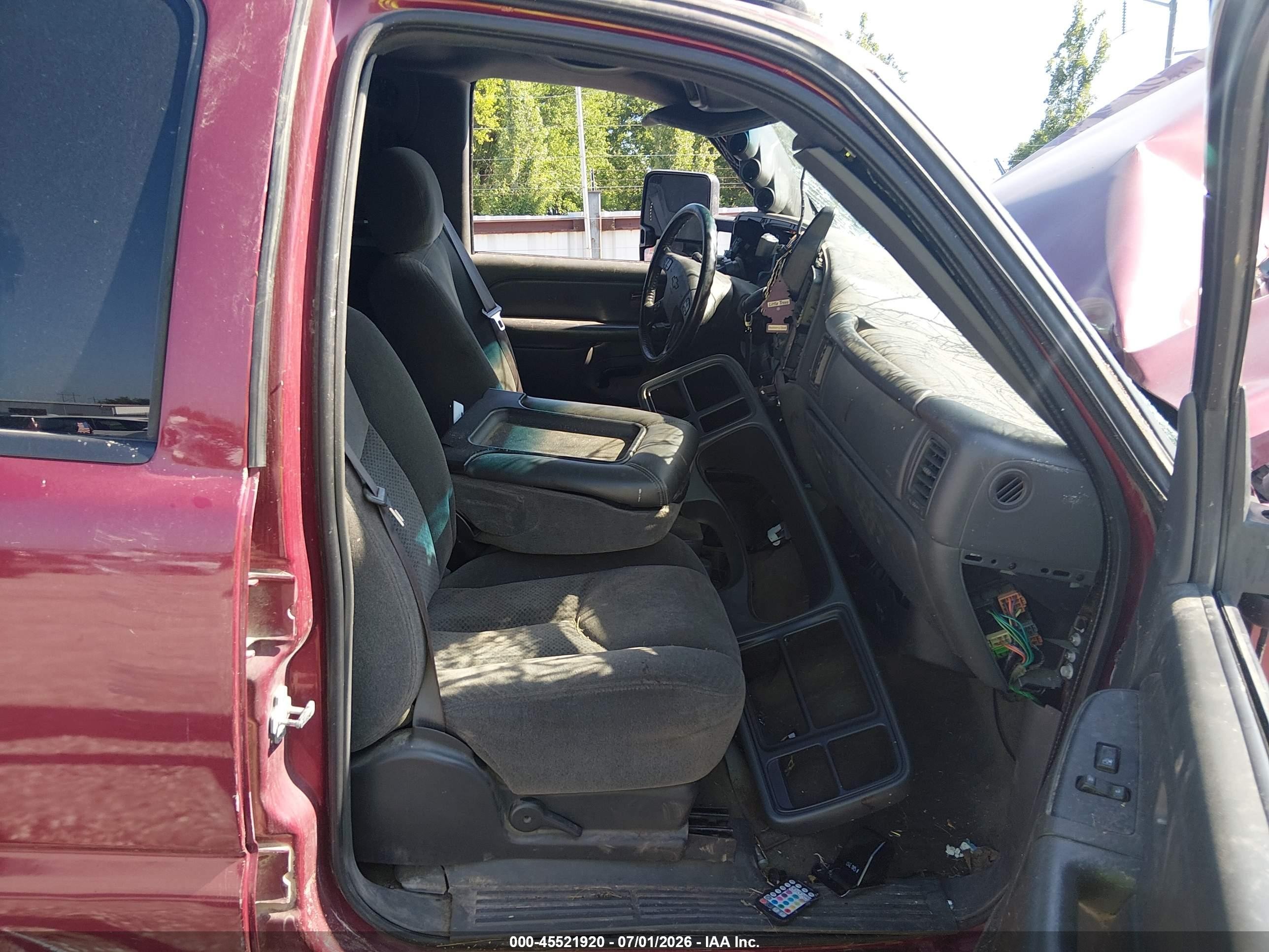 2005 Chevrolet Silverado 2500hd Ls Red vin: 1GCHK23215F869698