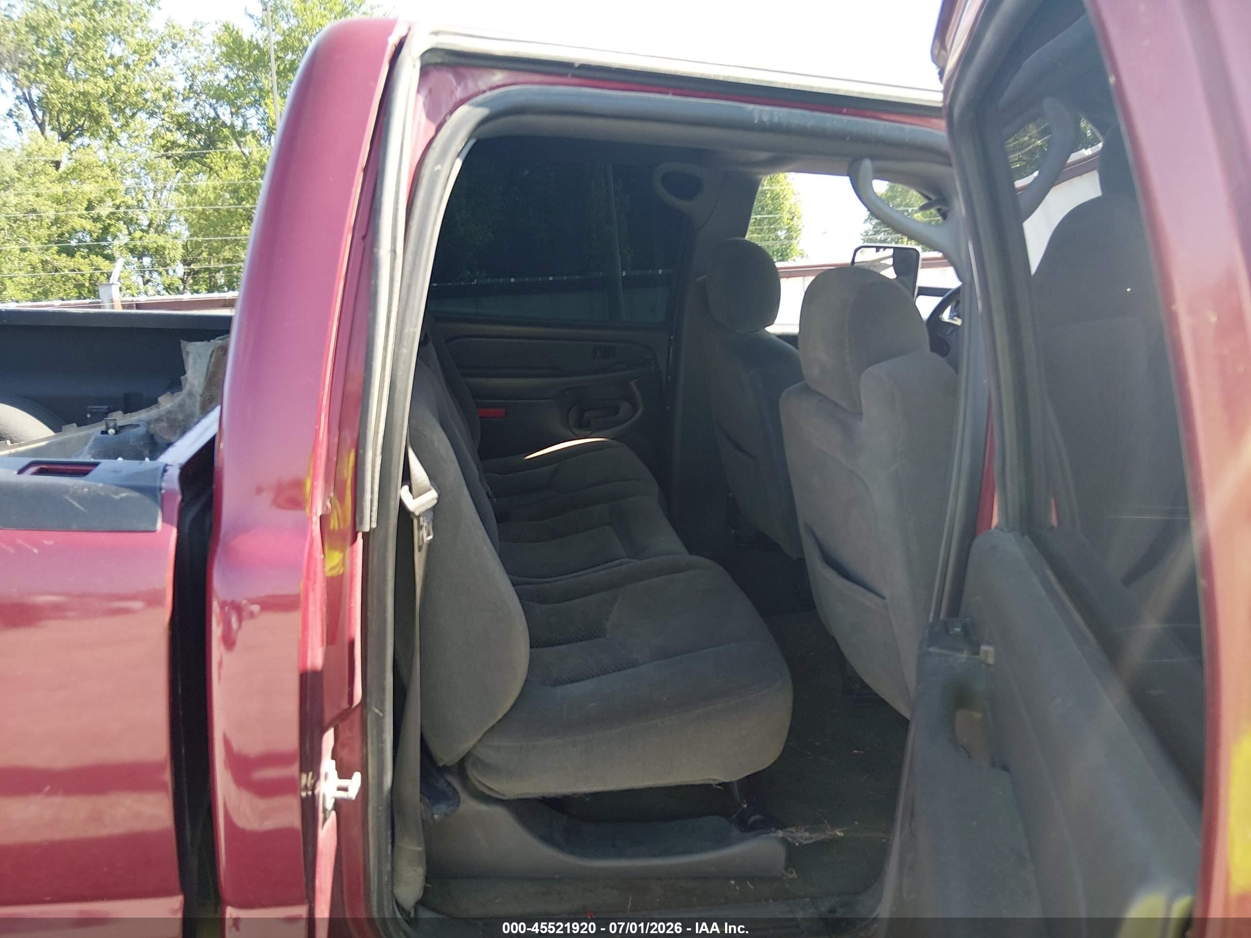 2005 Chevrolet Silverado 2500hd Ls Red vin: 1GCHK23215F869698