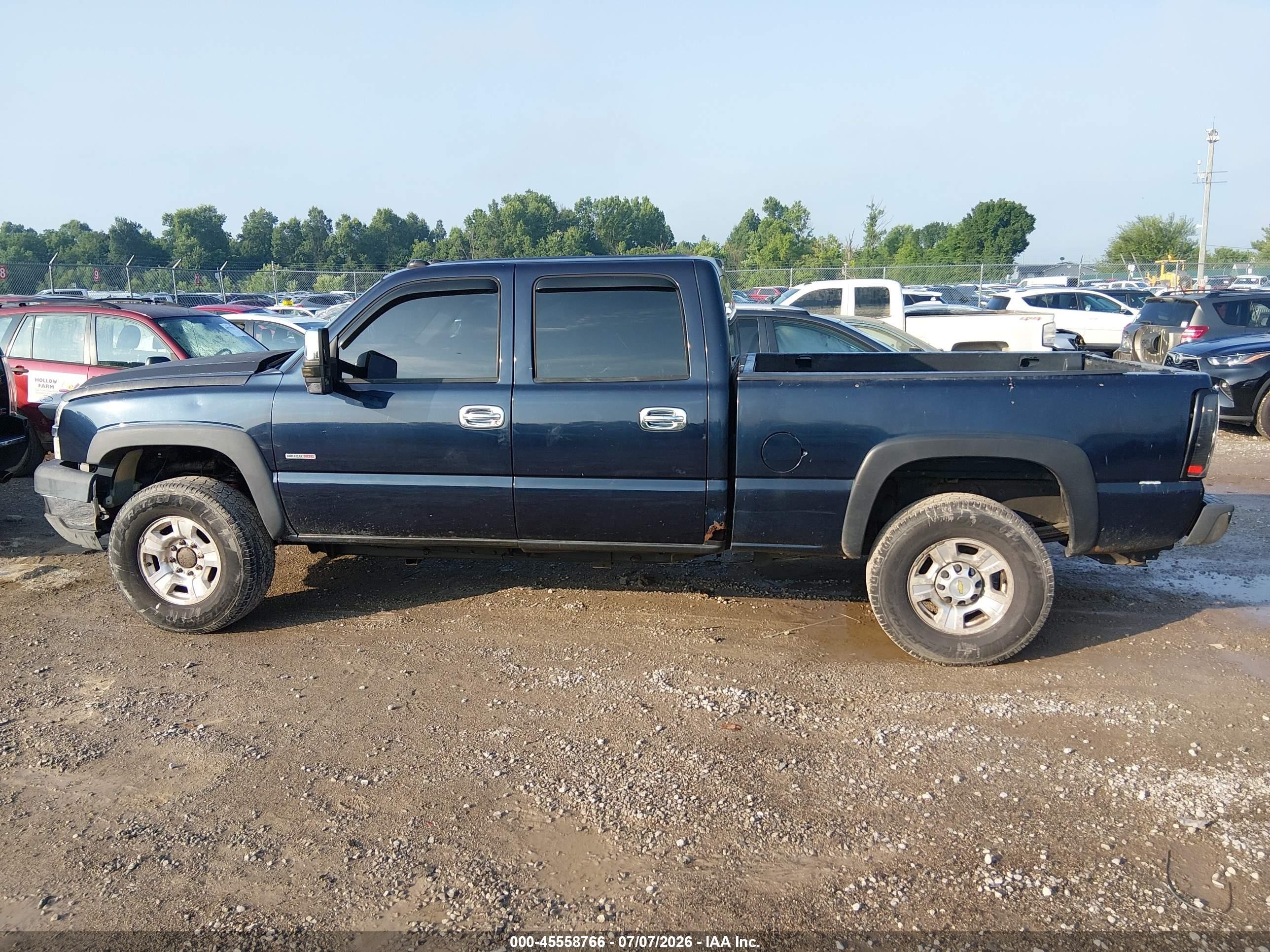 2005 Chevrolet Silverado 2500hd Ls Dark Blue vin: 1GCHK23215F970711