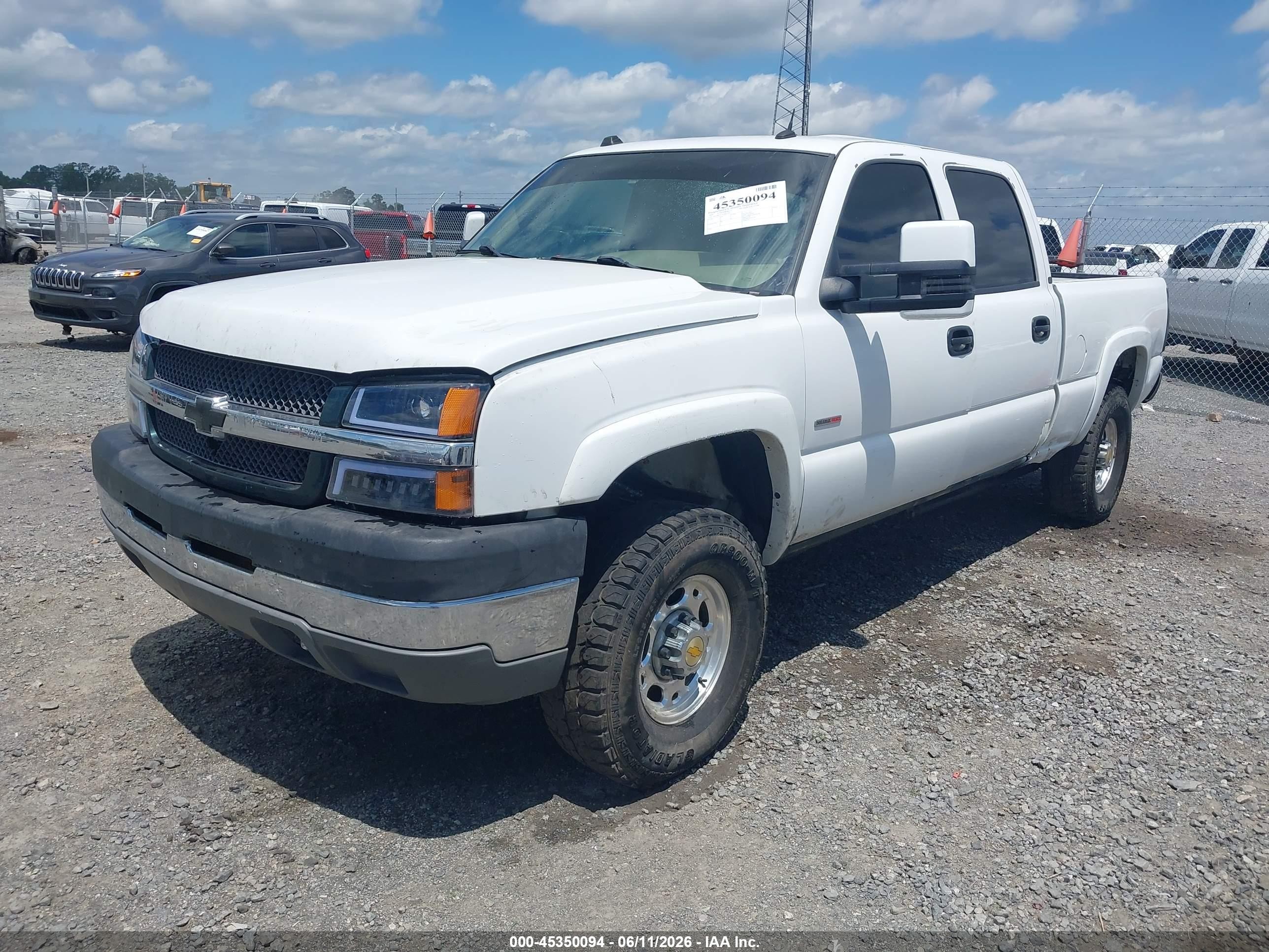 2005 Chevrolet Silverado 2500hd Lt White vin: 1GCHK23225F845569