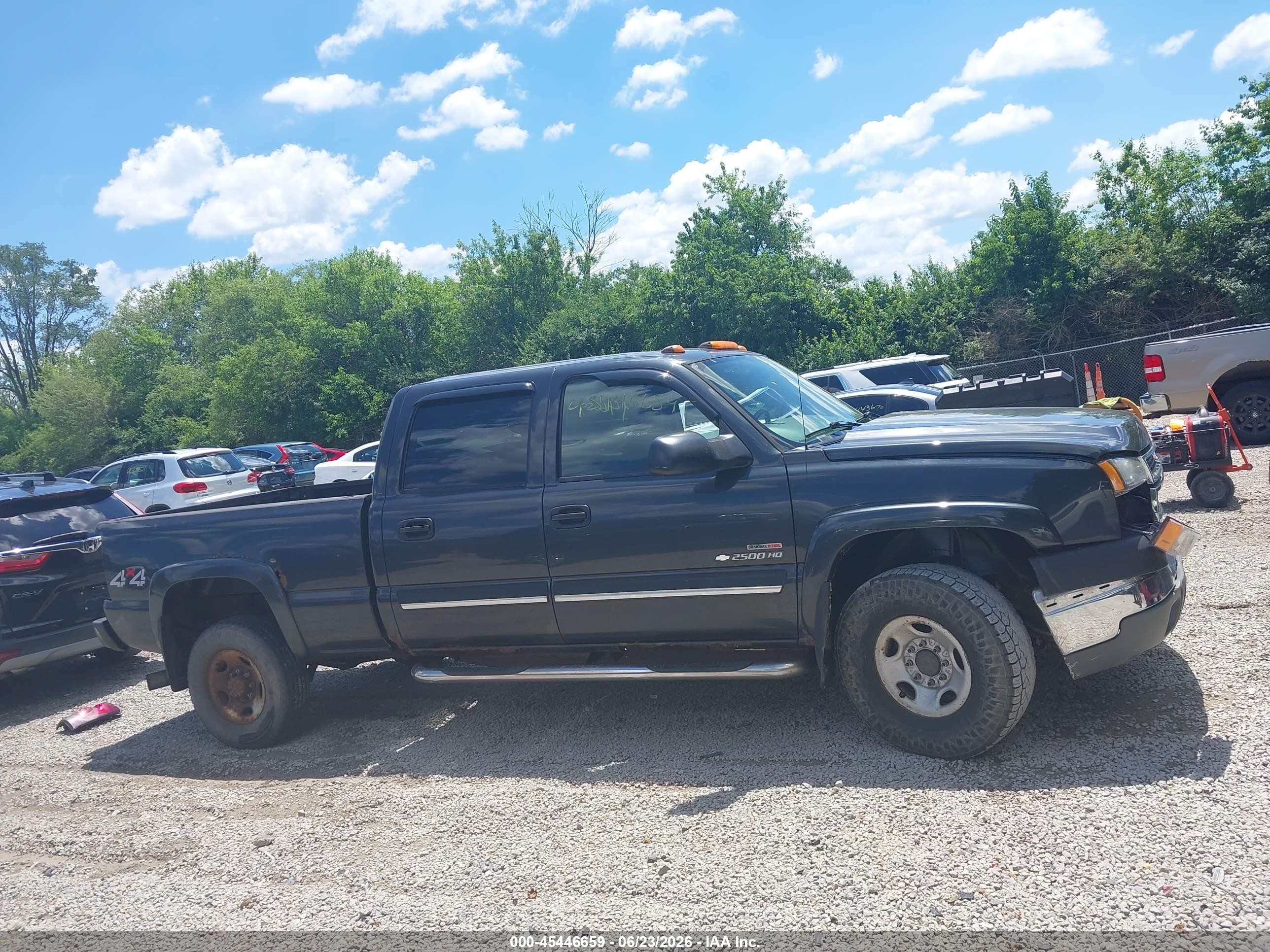 2005 Chevrolet Silverado 2500hd Ls Black vin: 1GCHK23225F868494
