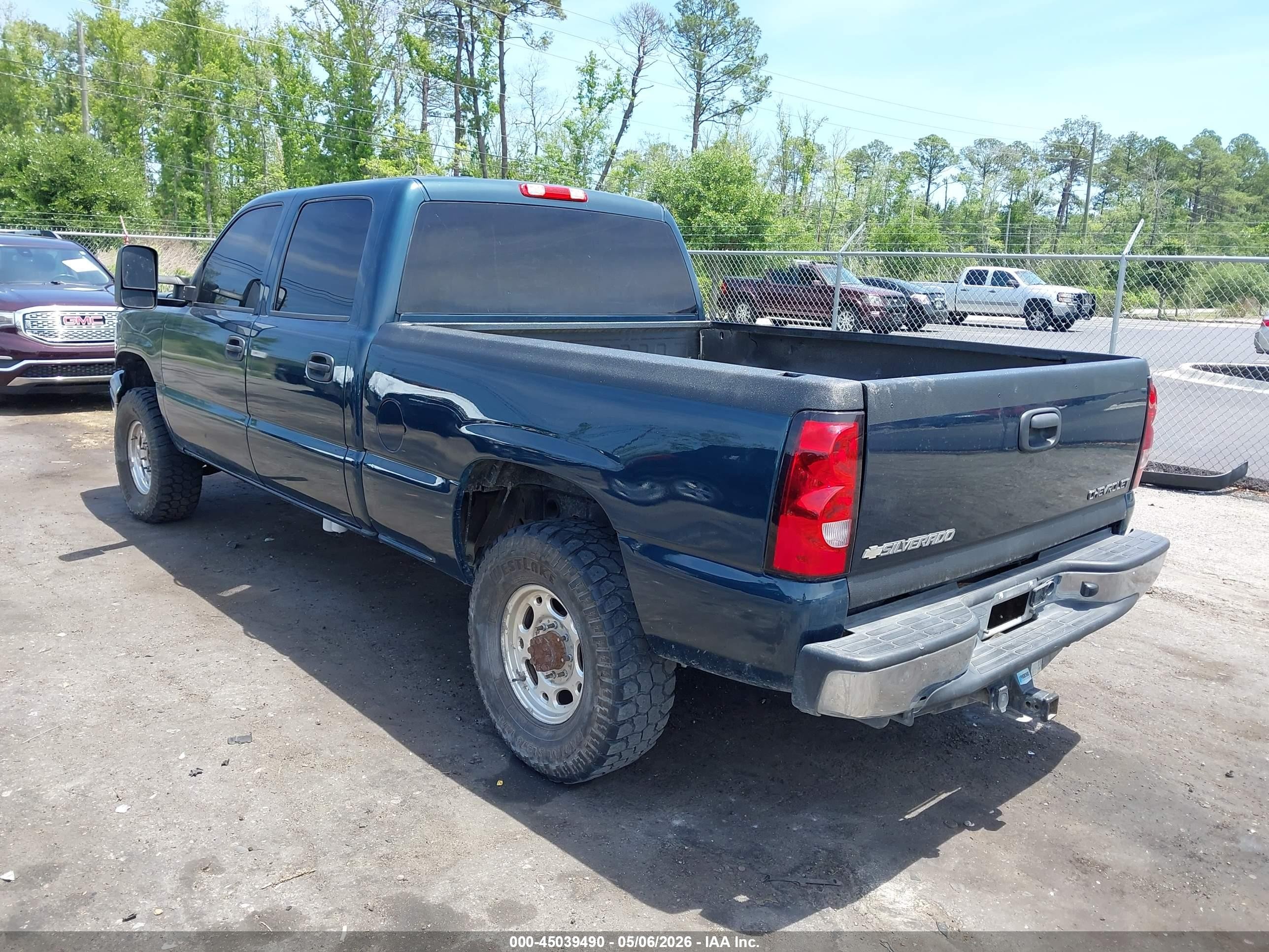 2005 Chevrolet Silverado 2500hd Ls Turquoise vin: 1GCHK23235F896112