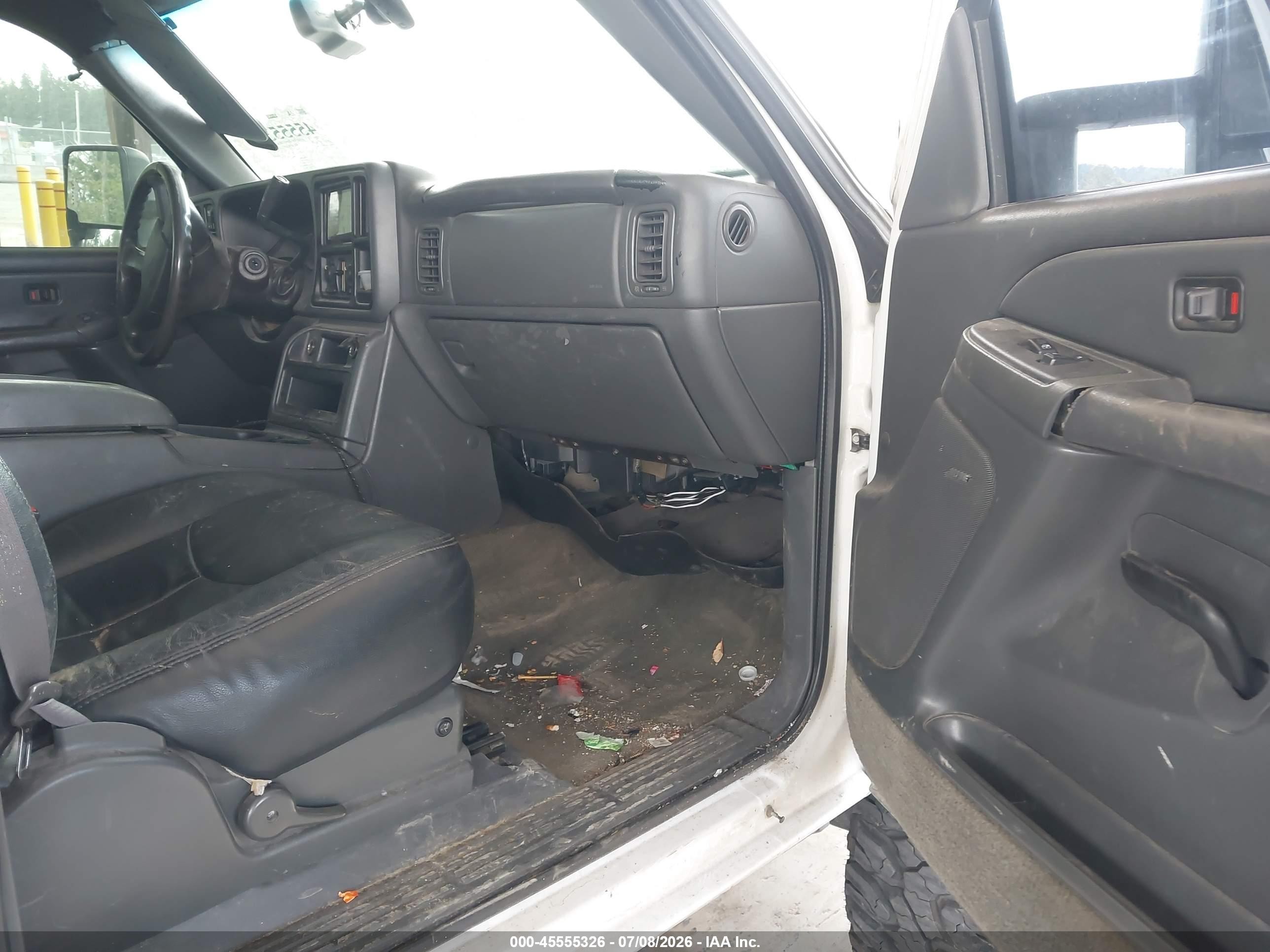 2004 Chevrolet Silverado 2500hd Ls White vin: 1GCHK23244F209279