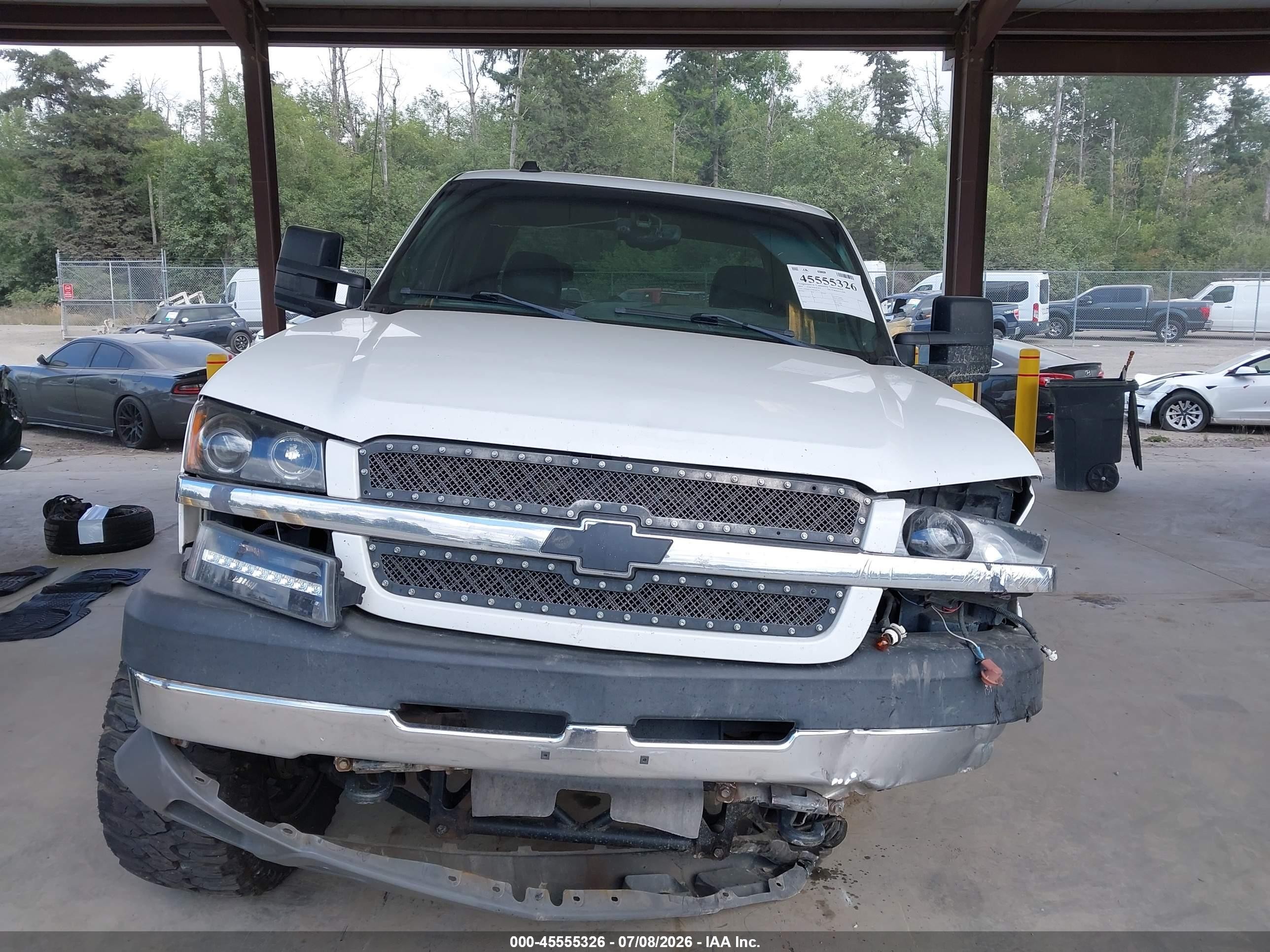 2004 Chevrolet Silverado 2500hd Ls White vin: 1GCHK23244F209279