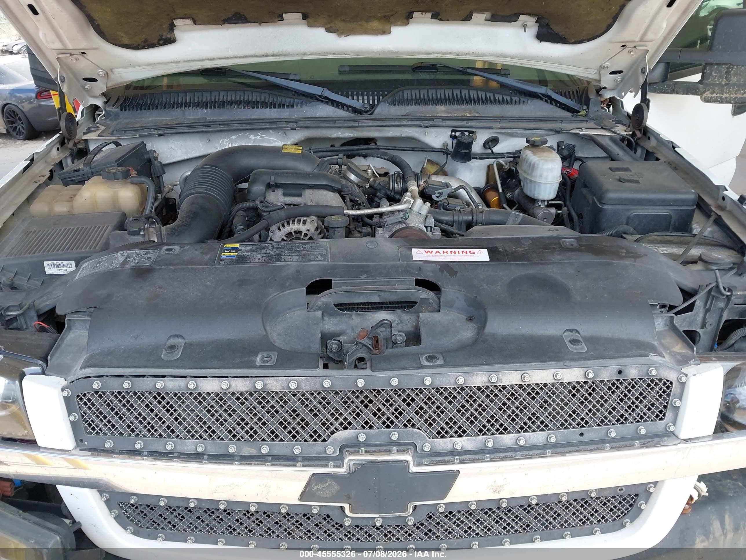 2004 Chevrolet Silverado 2500hd Ls White vin: 1GCHK23244F209279
