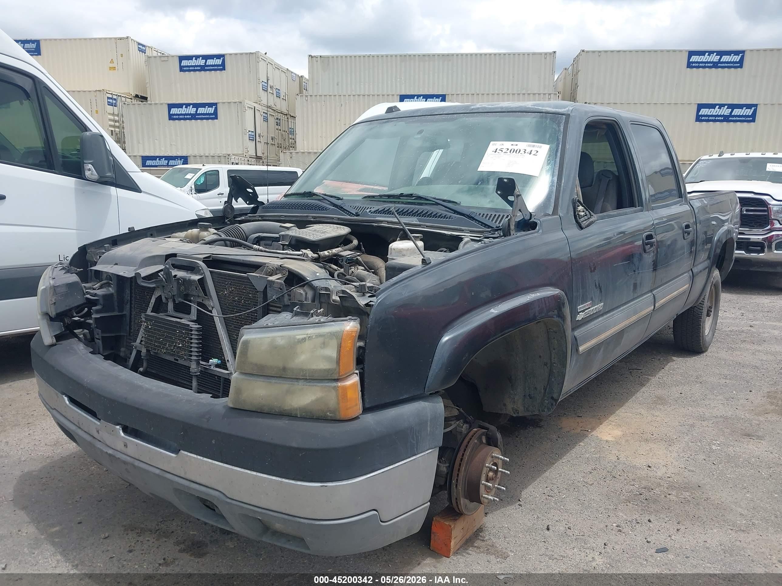 2005 Chevrolet Silverado 2500hd Ls Gray vin: 1GCHK23245F848814