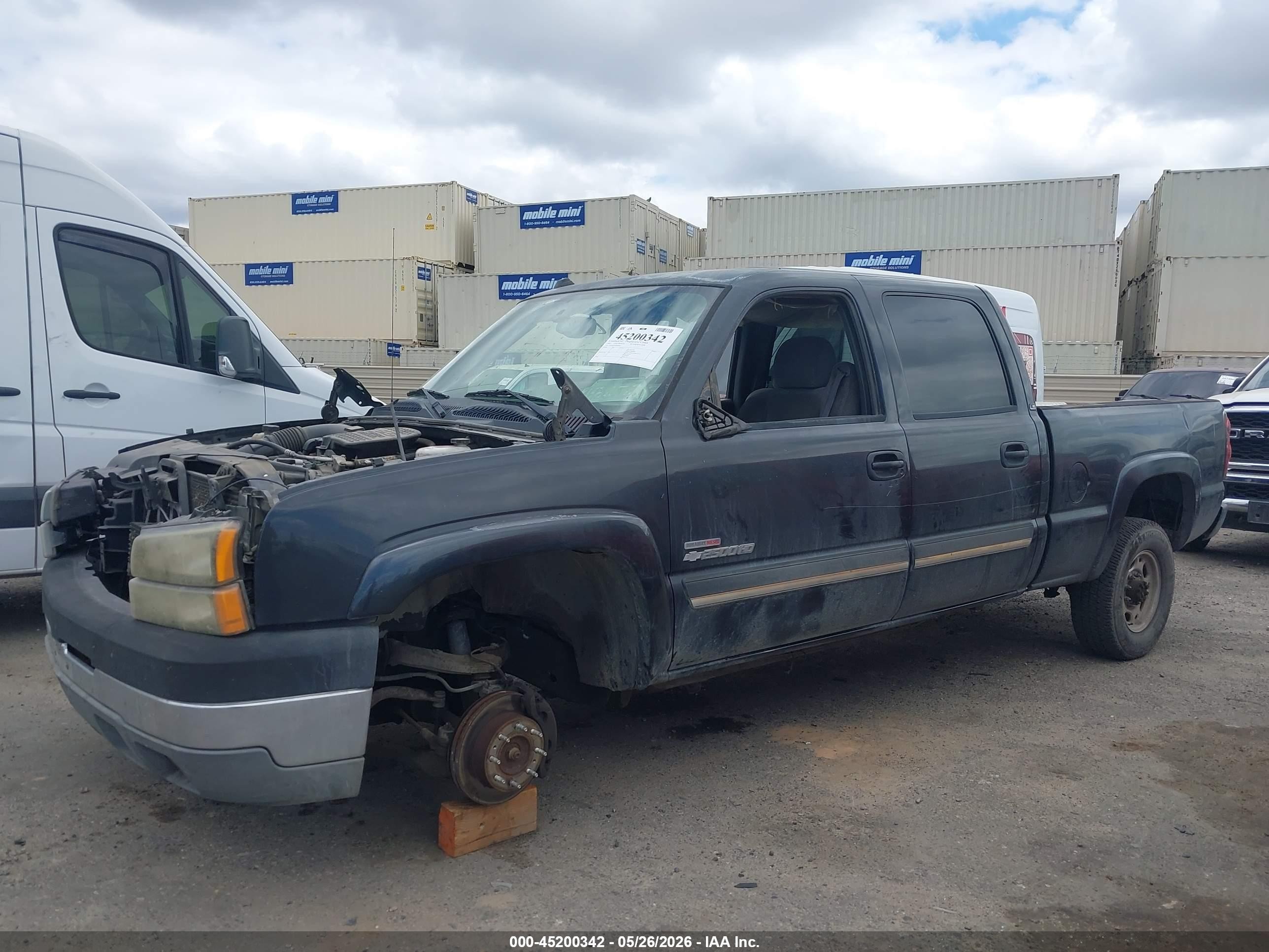 2005 Chevrolet Silverado 2500hd Ls Gray vin: 1GCHK23245F848814