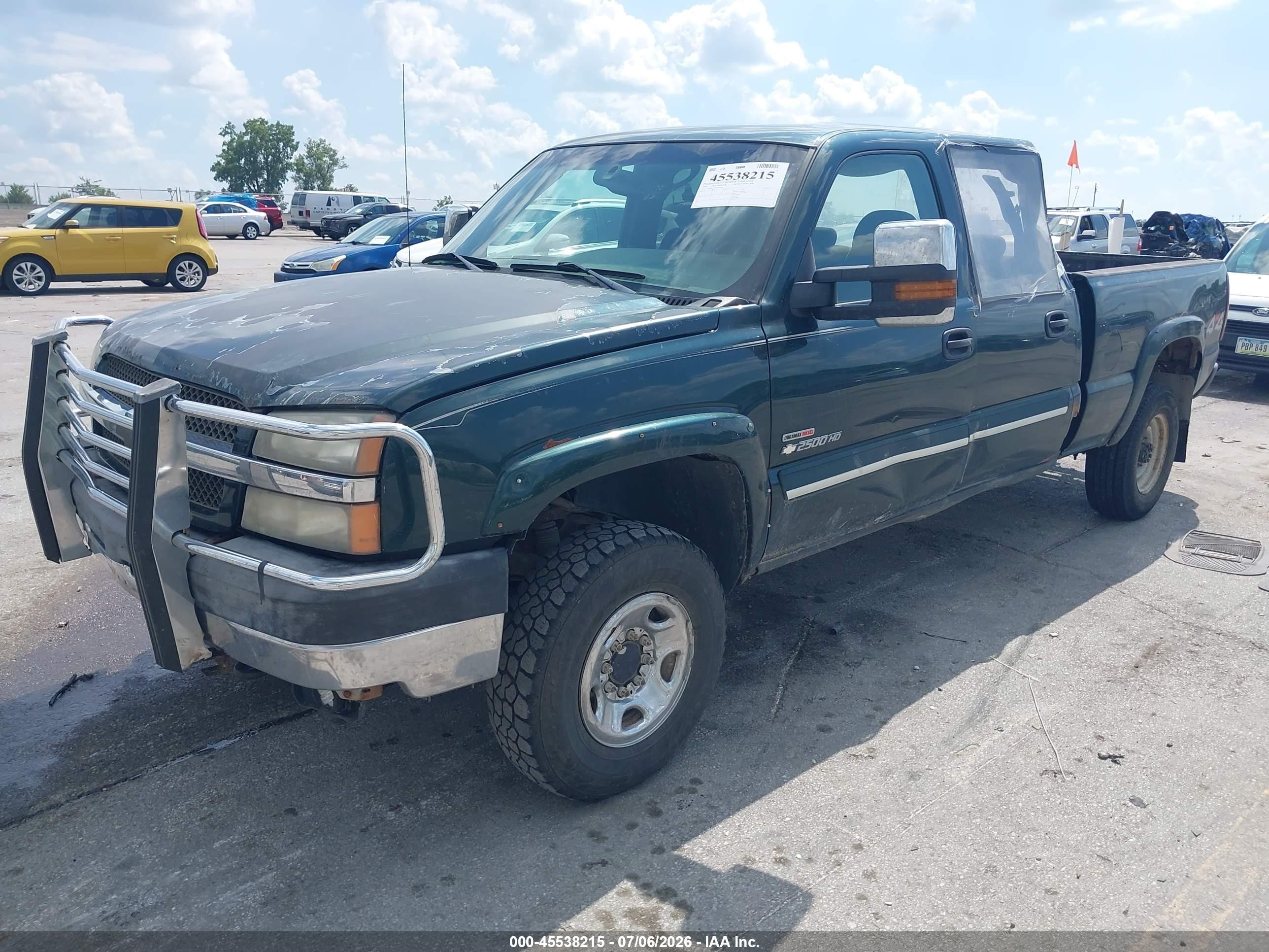 2004 Chevrolet Silverado 2500hd Ls Green vin: 1GCHK23274F210149