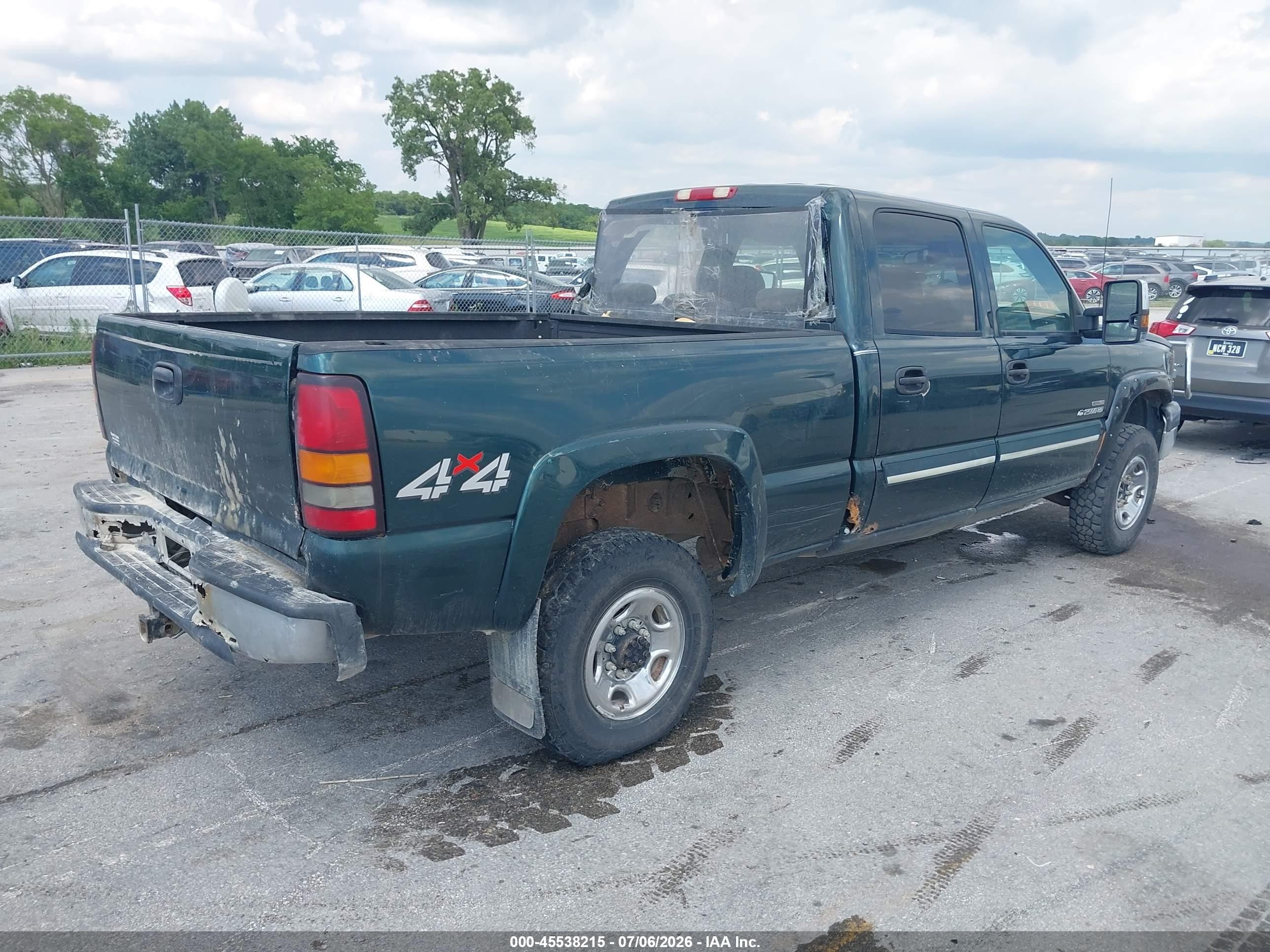2004 Chevrolet Silverado 2500hd Ls Green vin: 1GCHK23274F210149