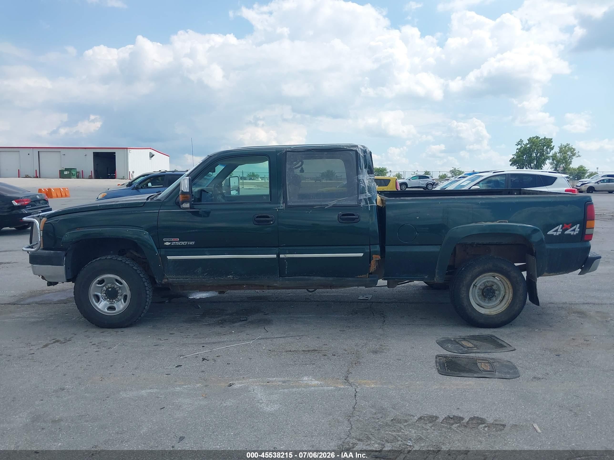 2004 Chevrolet Silverado 2500hd Ls Green vin: 1GCHK23274F210149