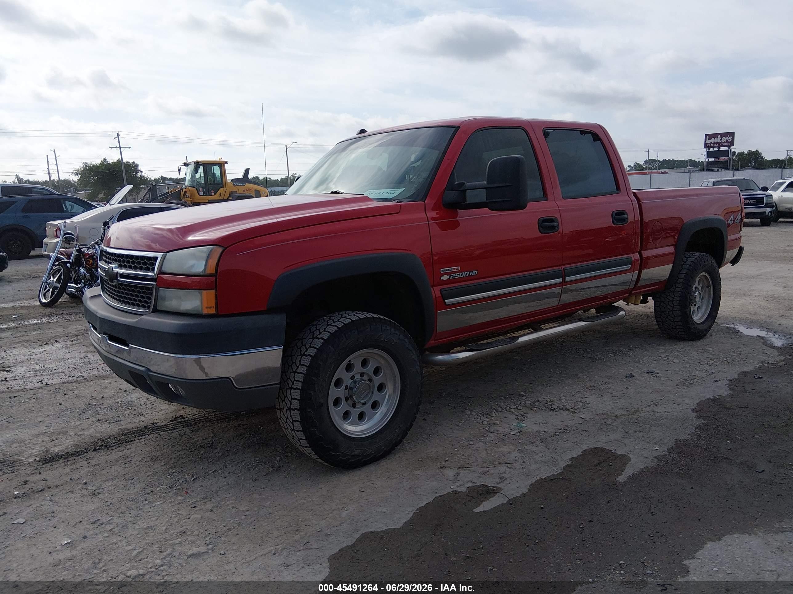 2005 Chevrolet Silverado 2500hd Ls Red vin: 1GCHK23275F897831