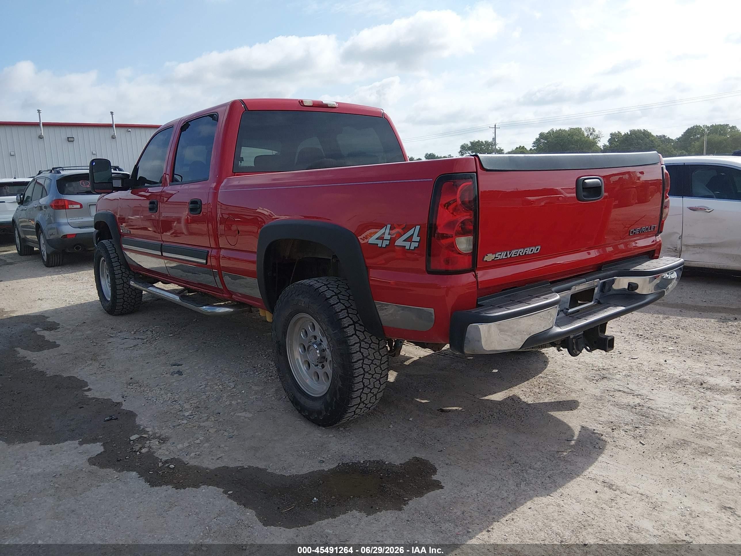 2005 Chevrolet Silverado 2500hd Ls Red vin: 1GCHK23275F897831
