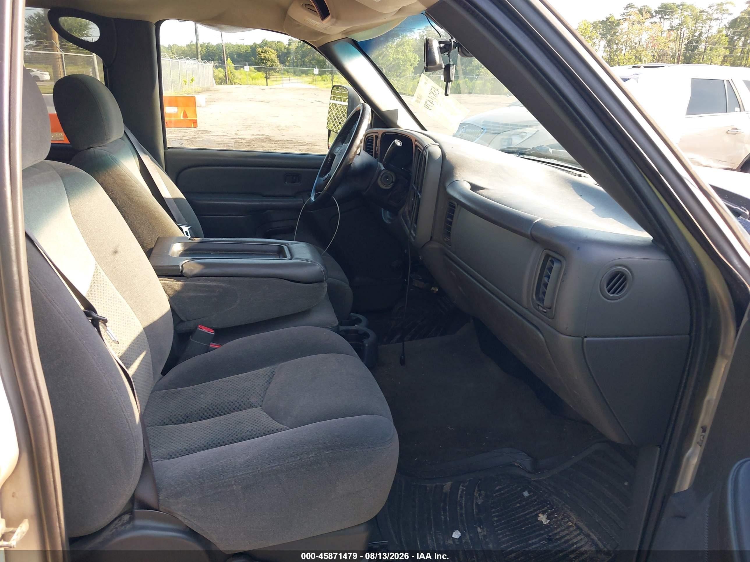 2005 Chevrolet Silverado 2500hd Ls/lt/work Truck Gray vin: 1GCHK23275F928513
