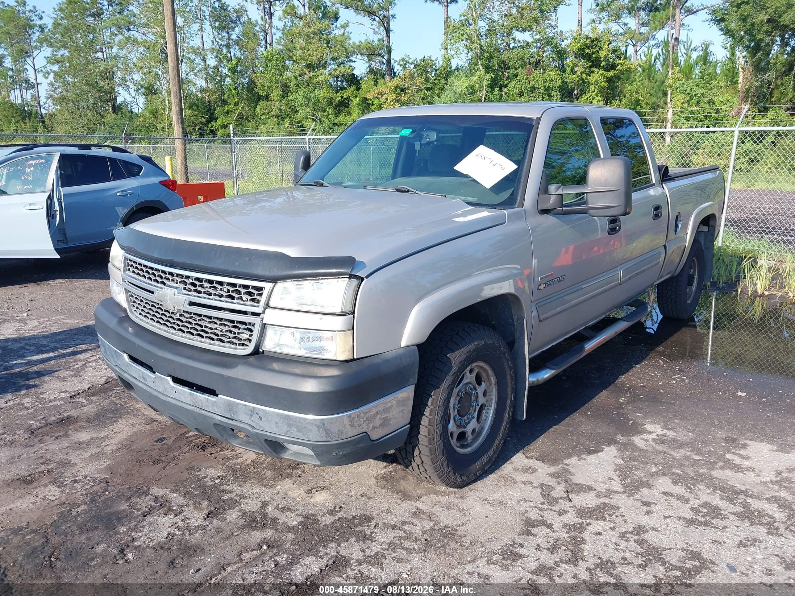 2005 Chevrolet Silverado 2500hd Ls/lt/work Truck Gray vin: 1GCHK23275F928513