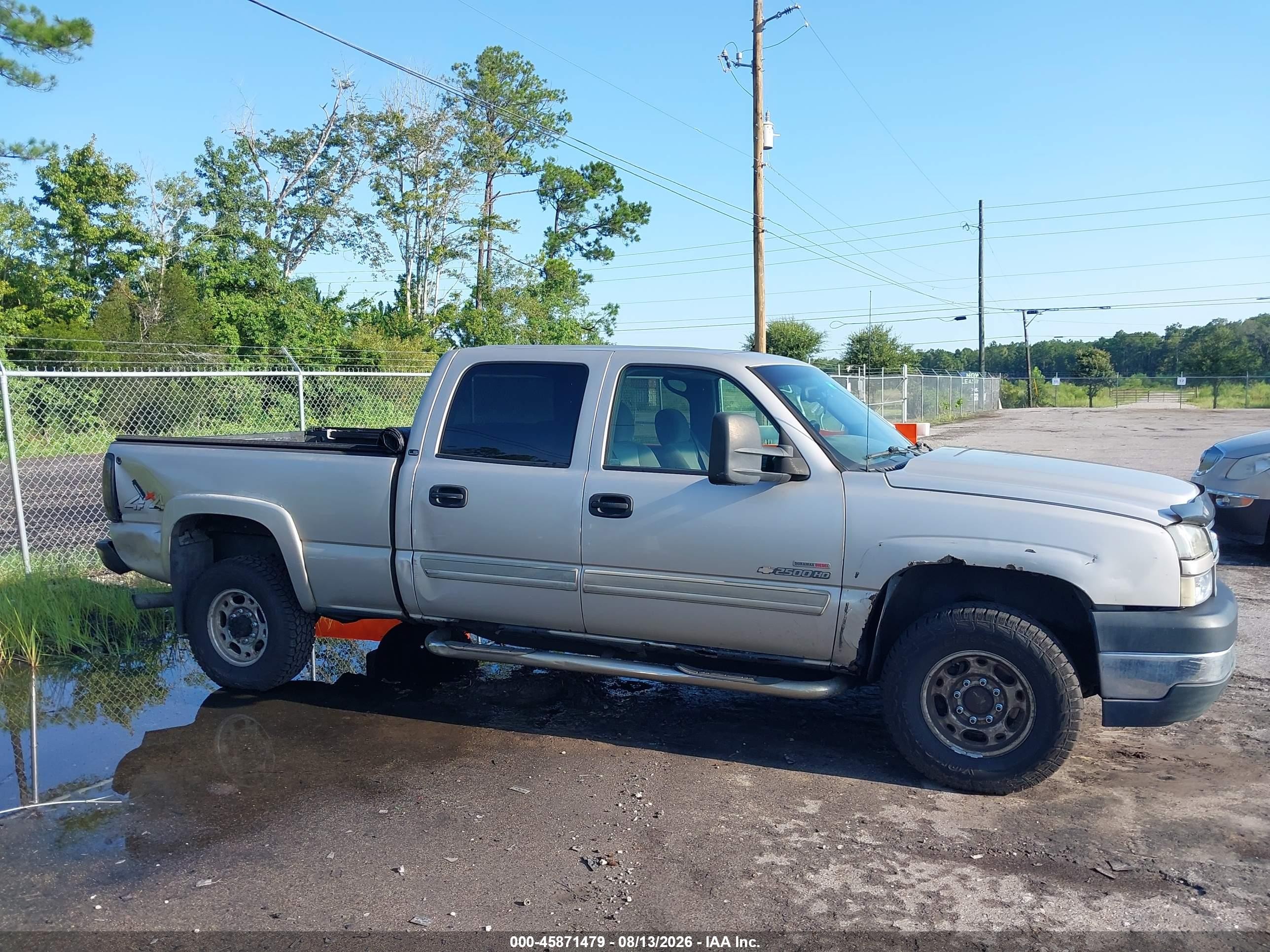 2005 Chevrolet Silverado 2500hd Ls/lt/work Truck Gray vin: 1GCHK23275F928513