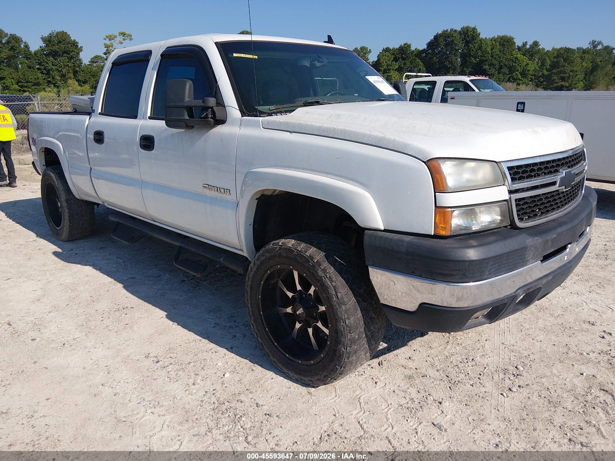 2006 Chevrolet Silverado 2500hd Lt3 White vin: 1GCHK23296F111481