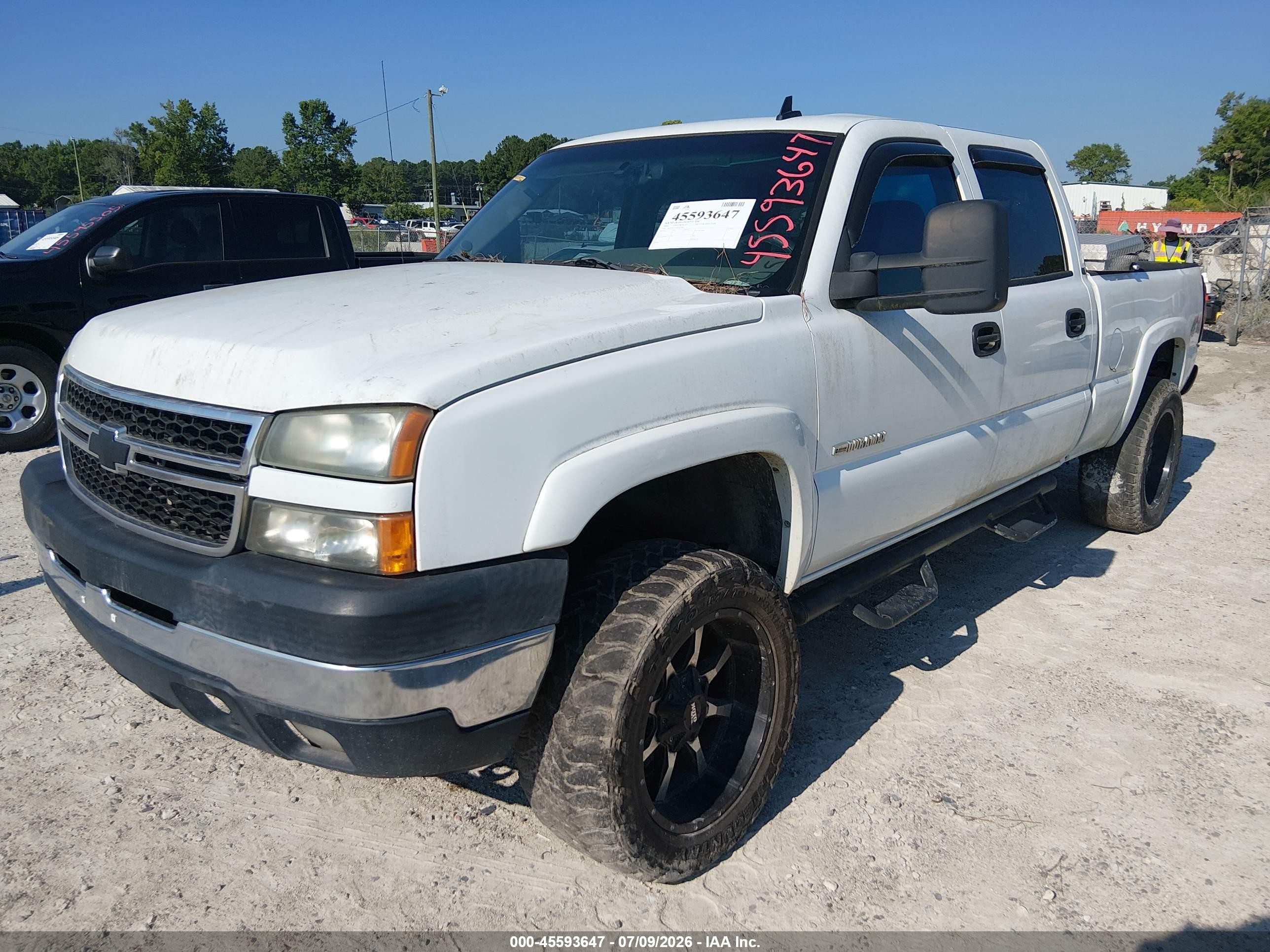 2006 Chevrolet Silverado 2500hd Lt3 White vin: 1GCHK23296F111481
