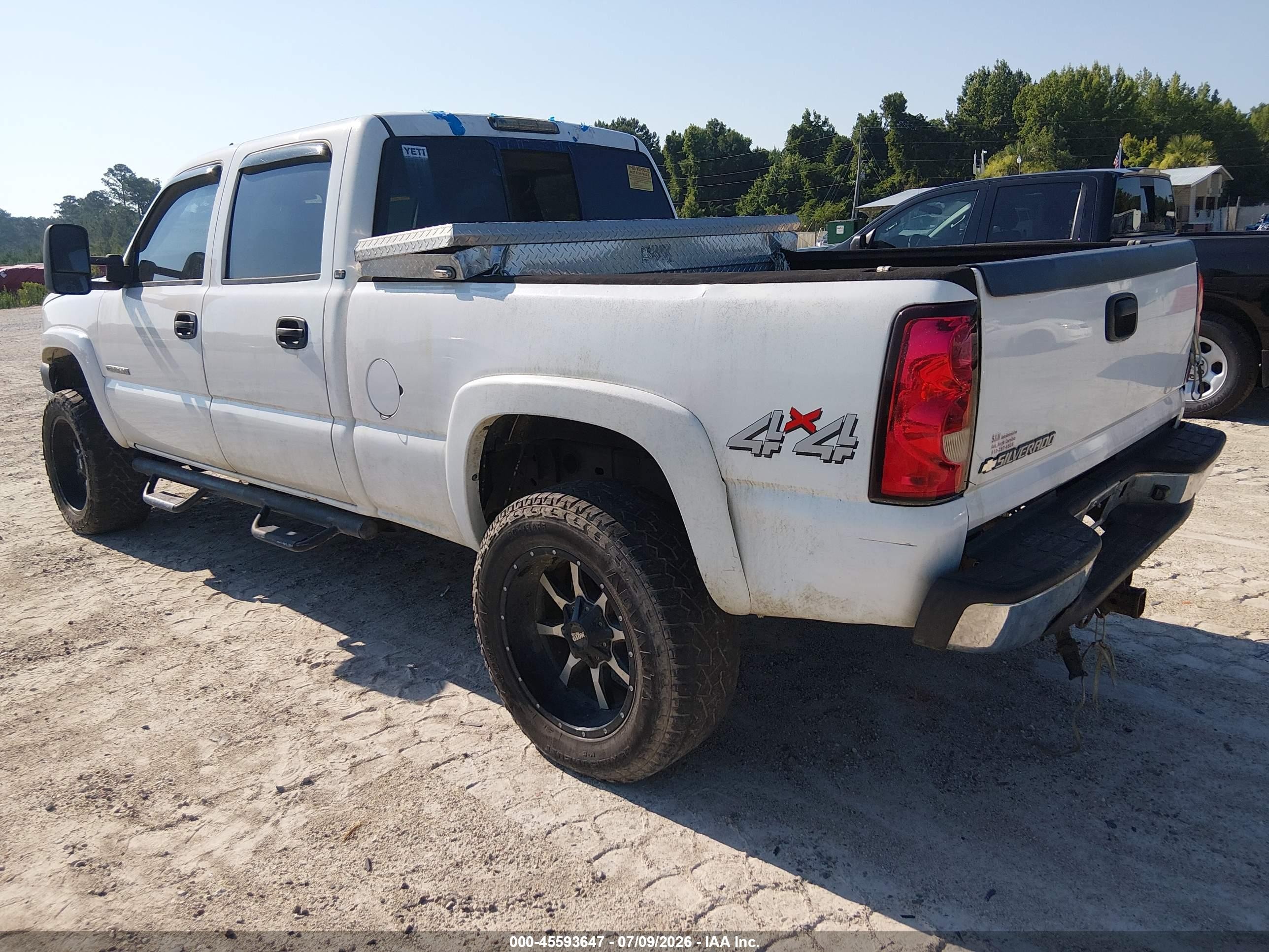 2006 Chevrolet Silverado 2500hd Lt3 White vin: 1GCHK23296F111481