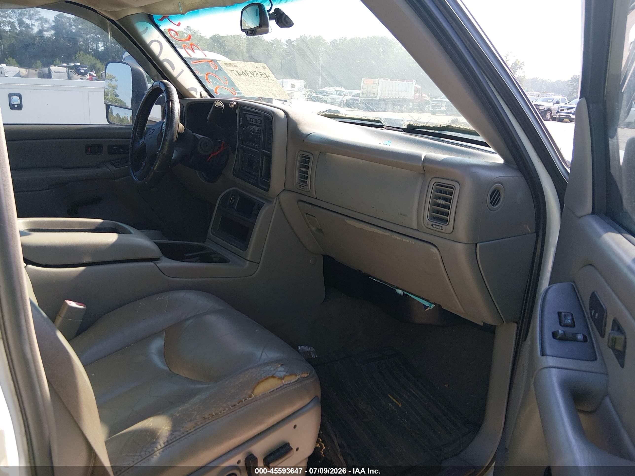 2006 Chevrolet Silverado 2500hd Lt3 White vin: 1GCHK23296F111481