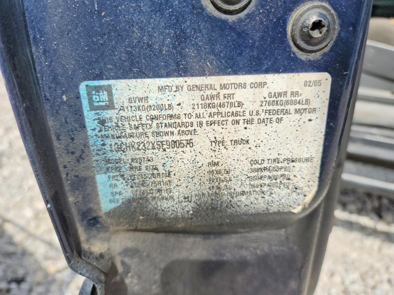 2005 Chevrolet Silverado K2500 Heavy Duty Blue vin: 1GCHK232X5F900575