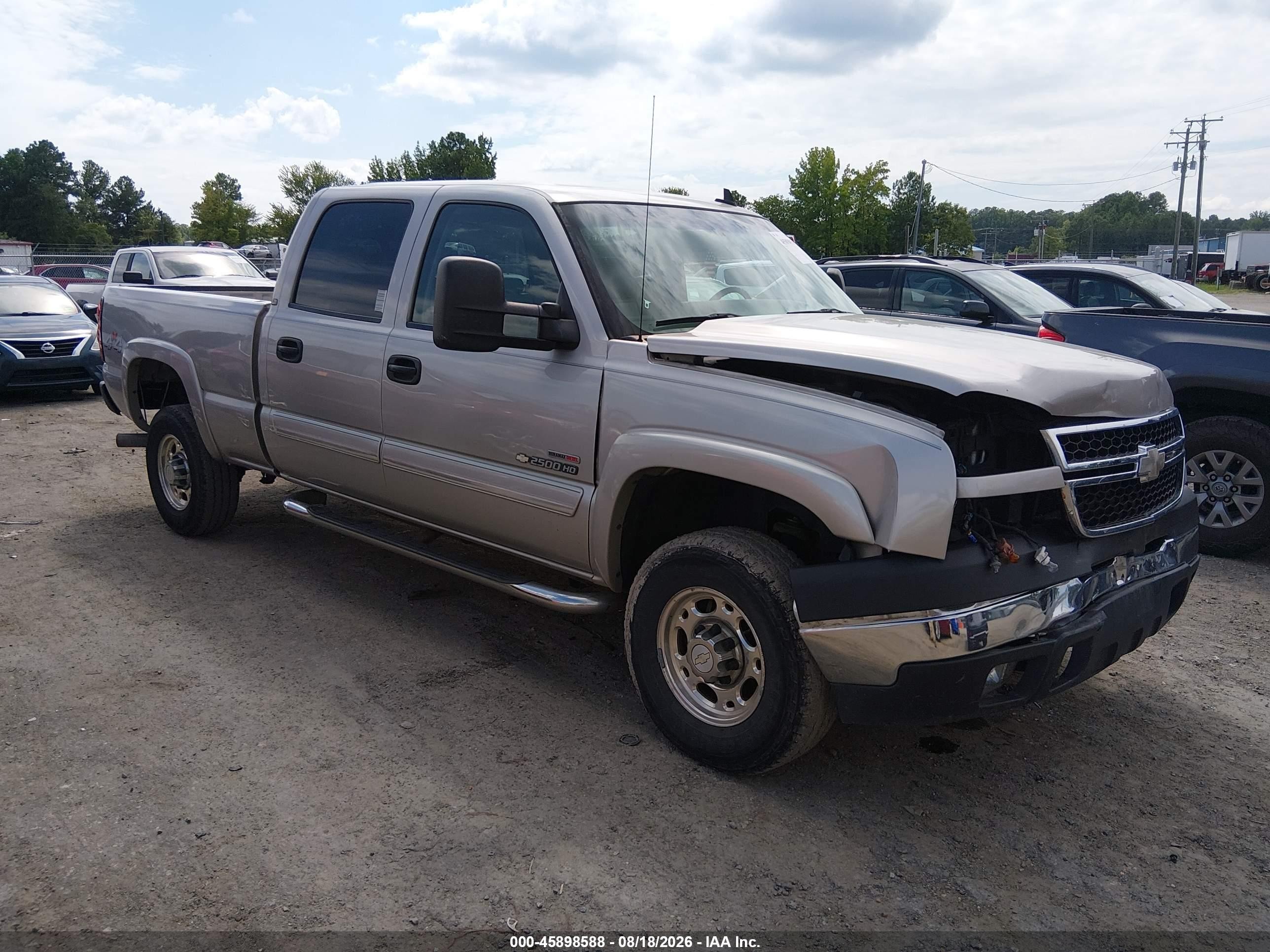 2006 Chevrolet Silverado 2500hd Lt3 Gray vin: 1GCHK232X6F137491