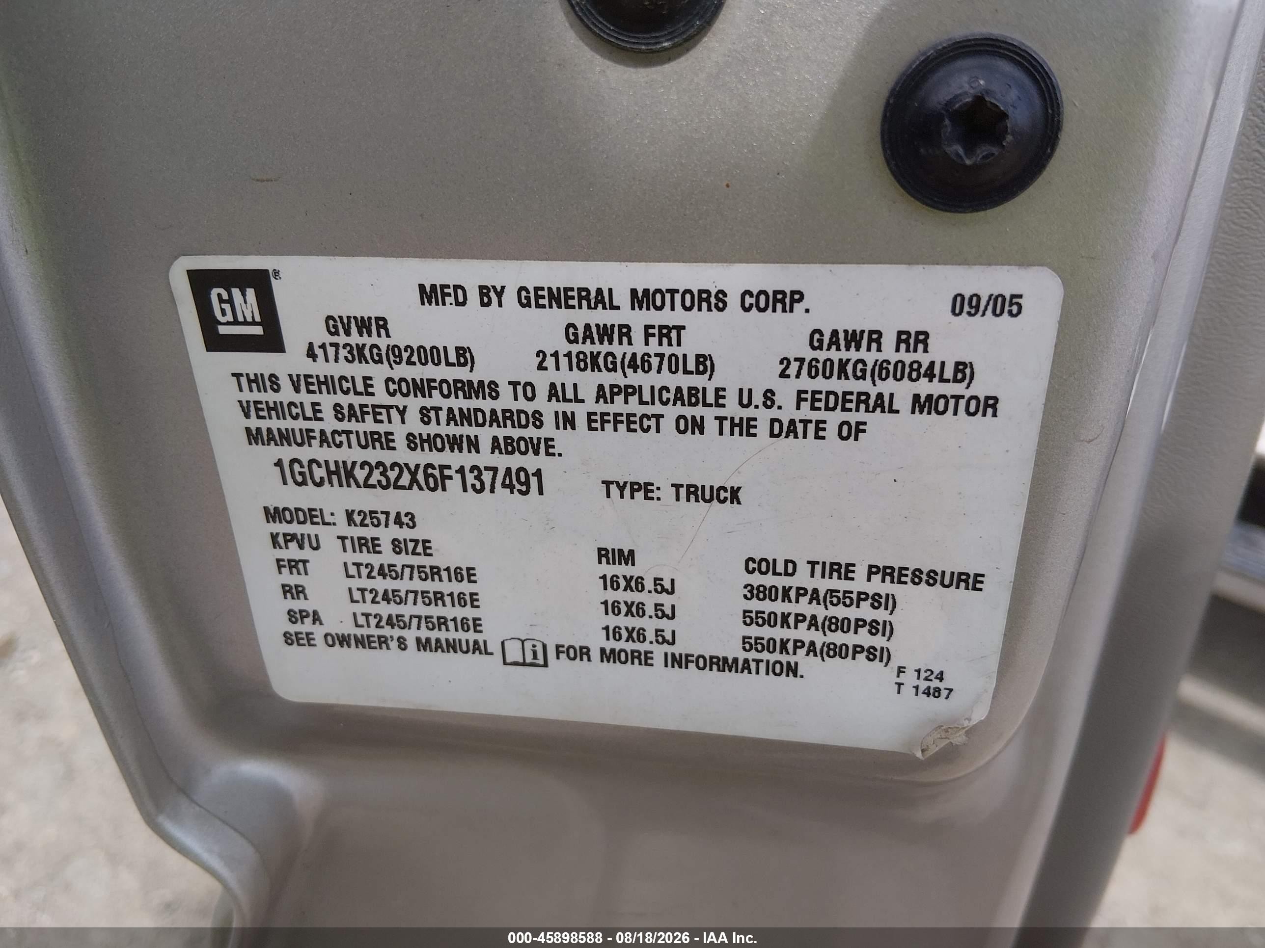 2006 Chevrolet Silverado 2500hd Lt3 Gray vin: 1GCHK232X6F137491