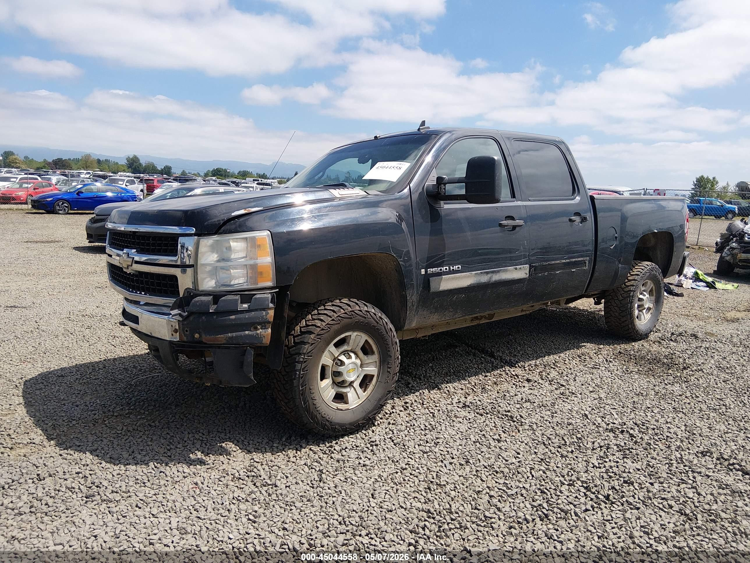 2007 Chevrolet Silverado 2500hd Lt1 Black vin: 1GCHK23617F515699
