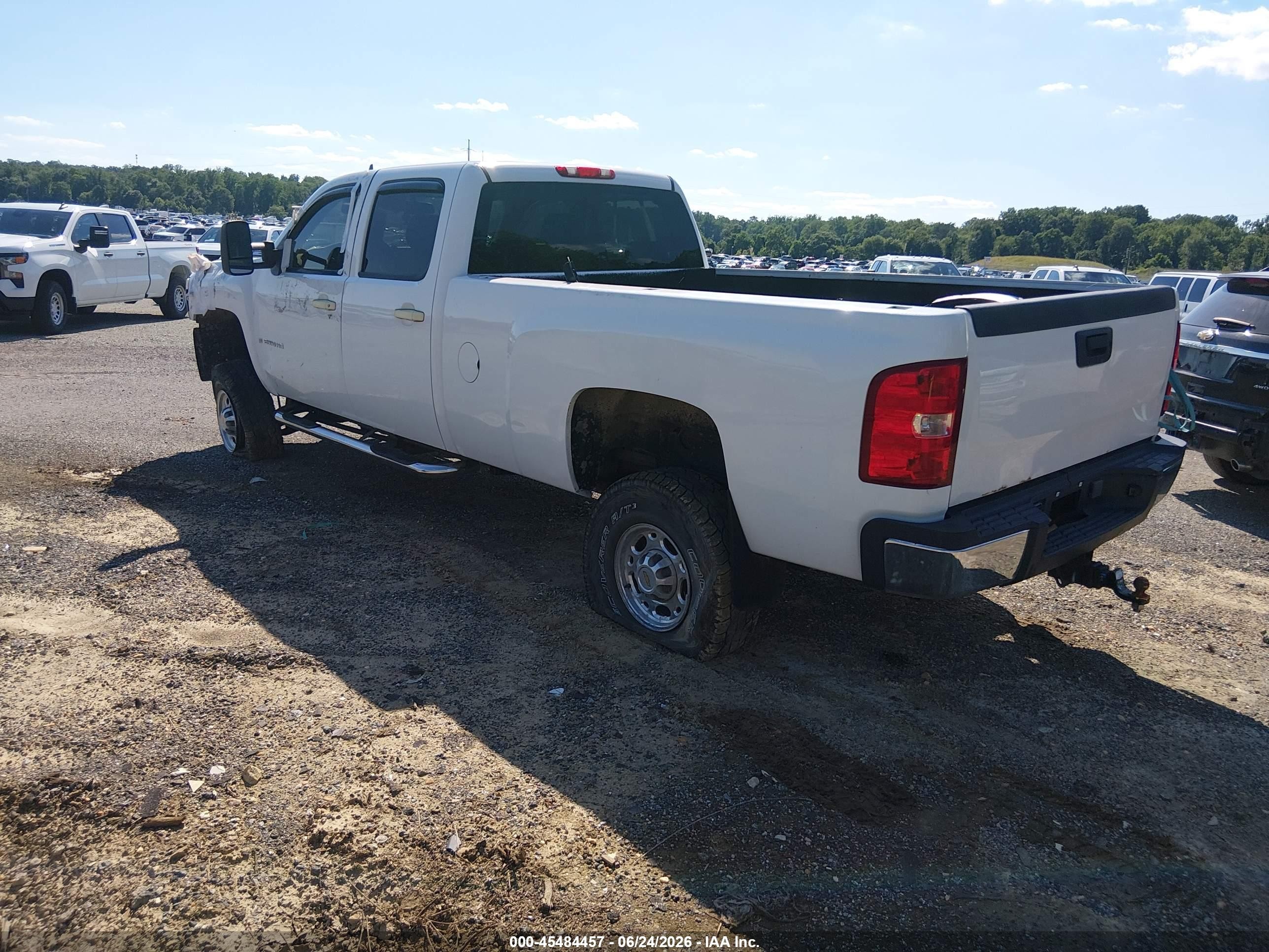 2007 Chevrolet Silverado 2500hd Lt2 White vin: 1GCHK23627F504713