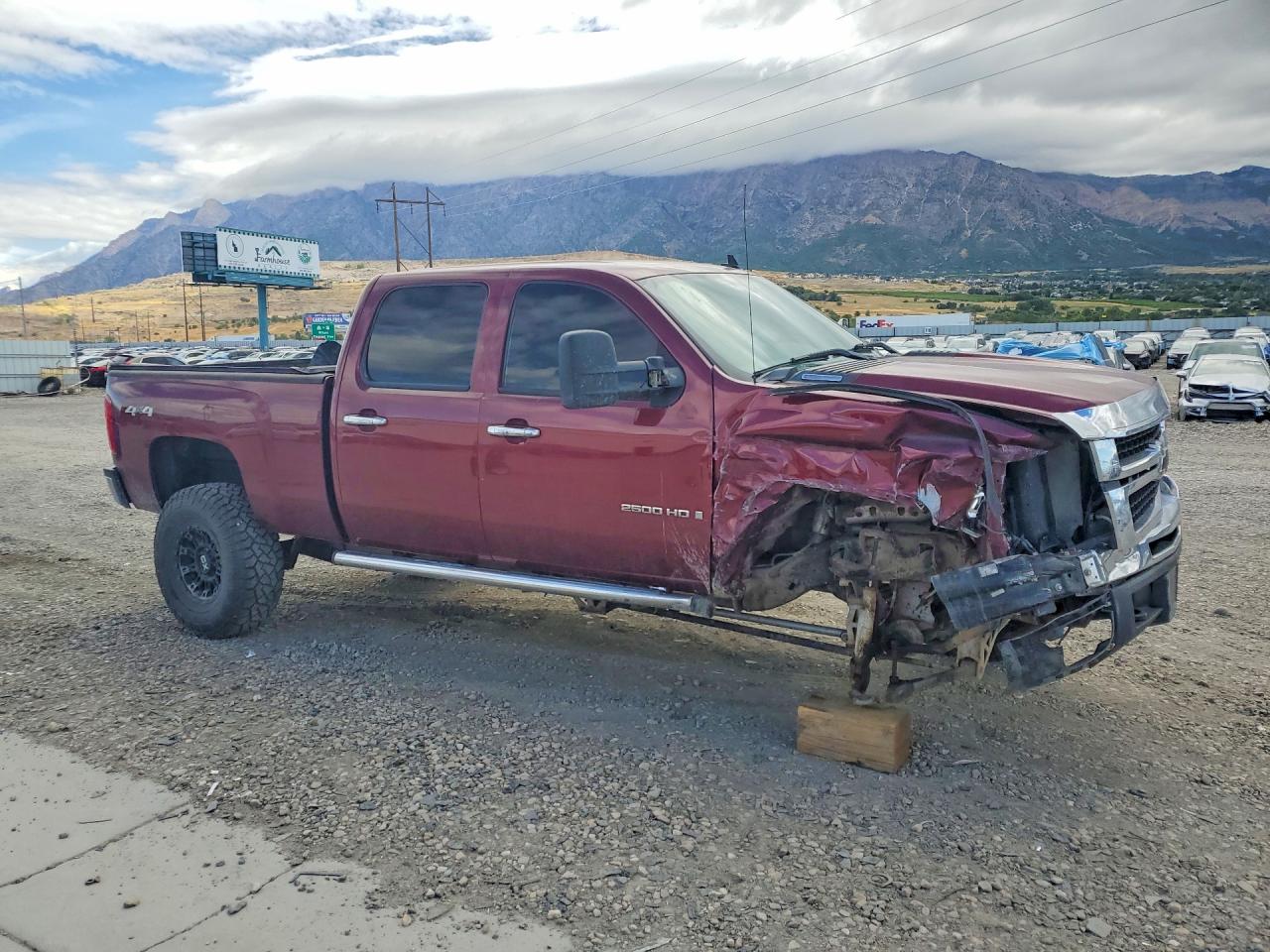 2008 Chevrolet Silverado K2500 Heavy Duty Red vin: 1GCHK23628F126300