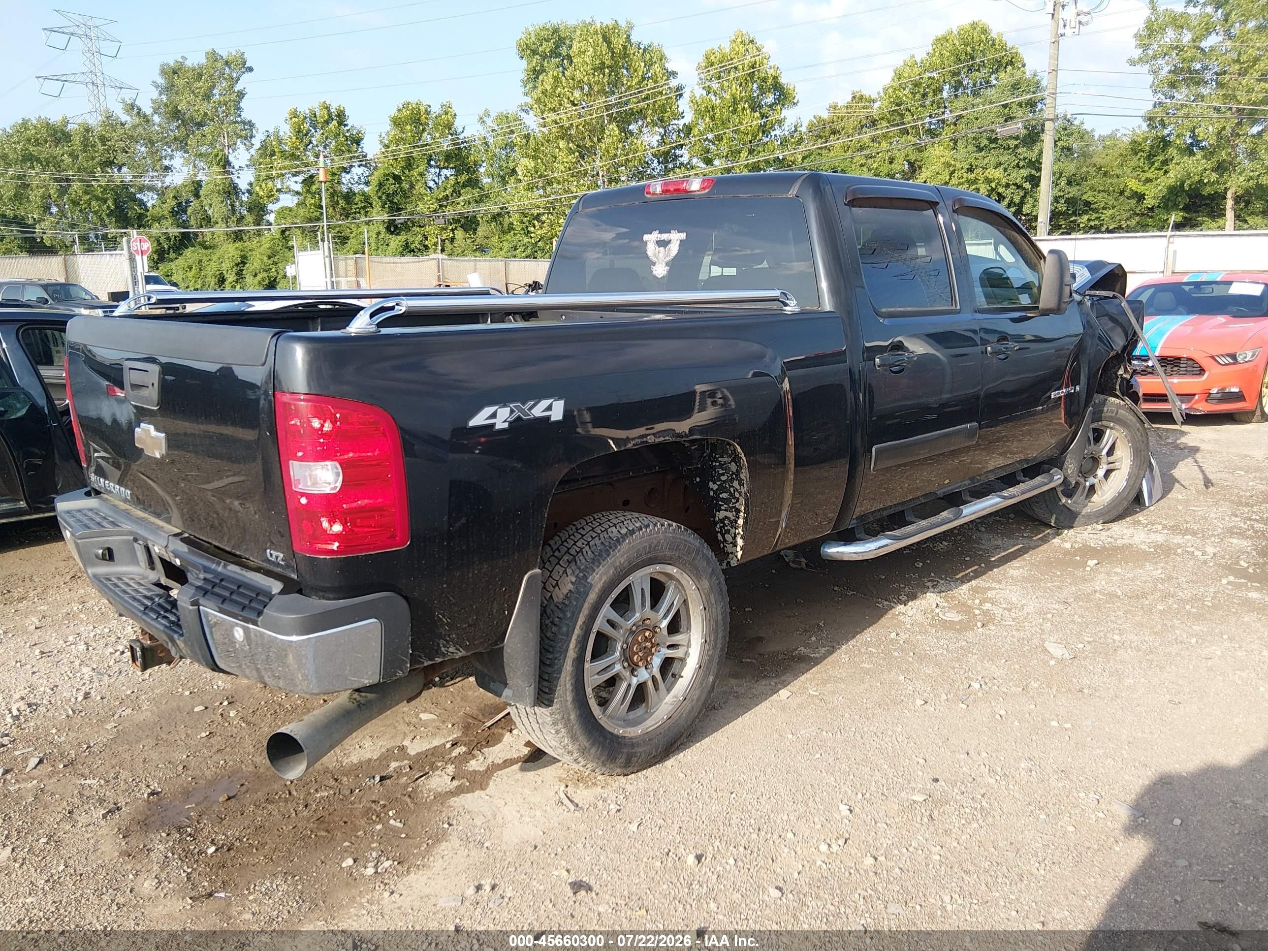 2008 Chevrolet Silverado 2500hd Ltz Black vin: 1GCHK23628F226302