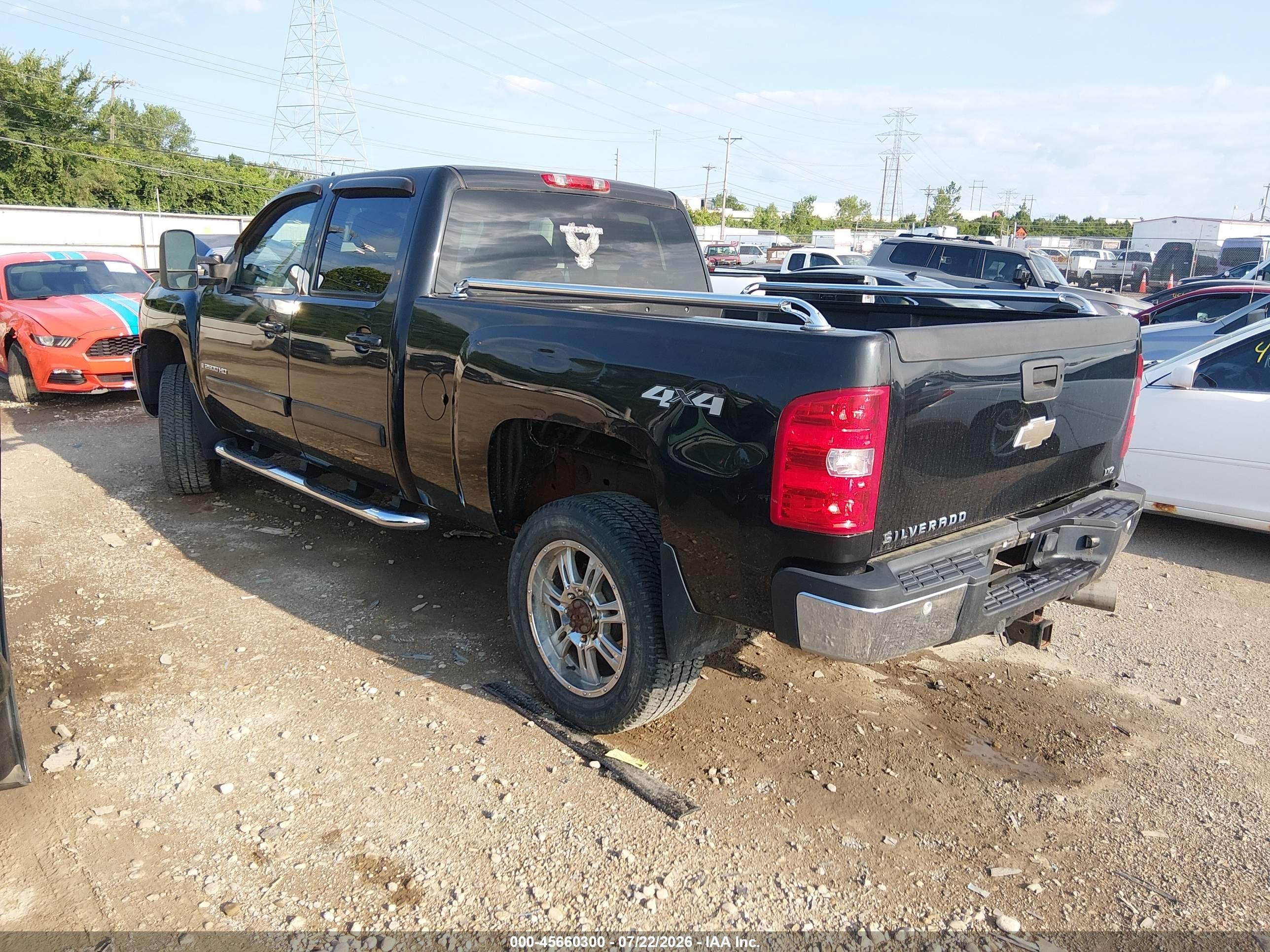 2008 Chevrolet Silverado 2500hd Ltz Black vin: 1GCHK23628F226302