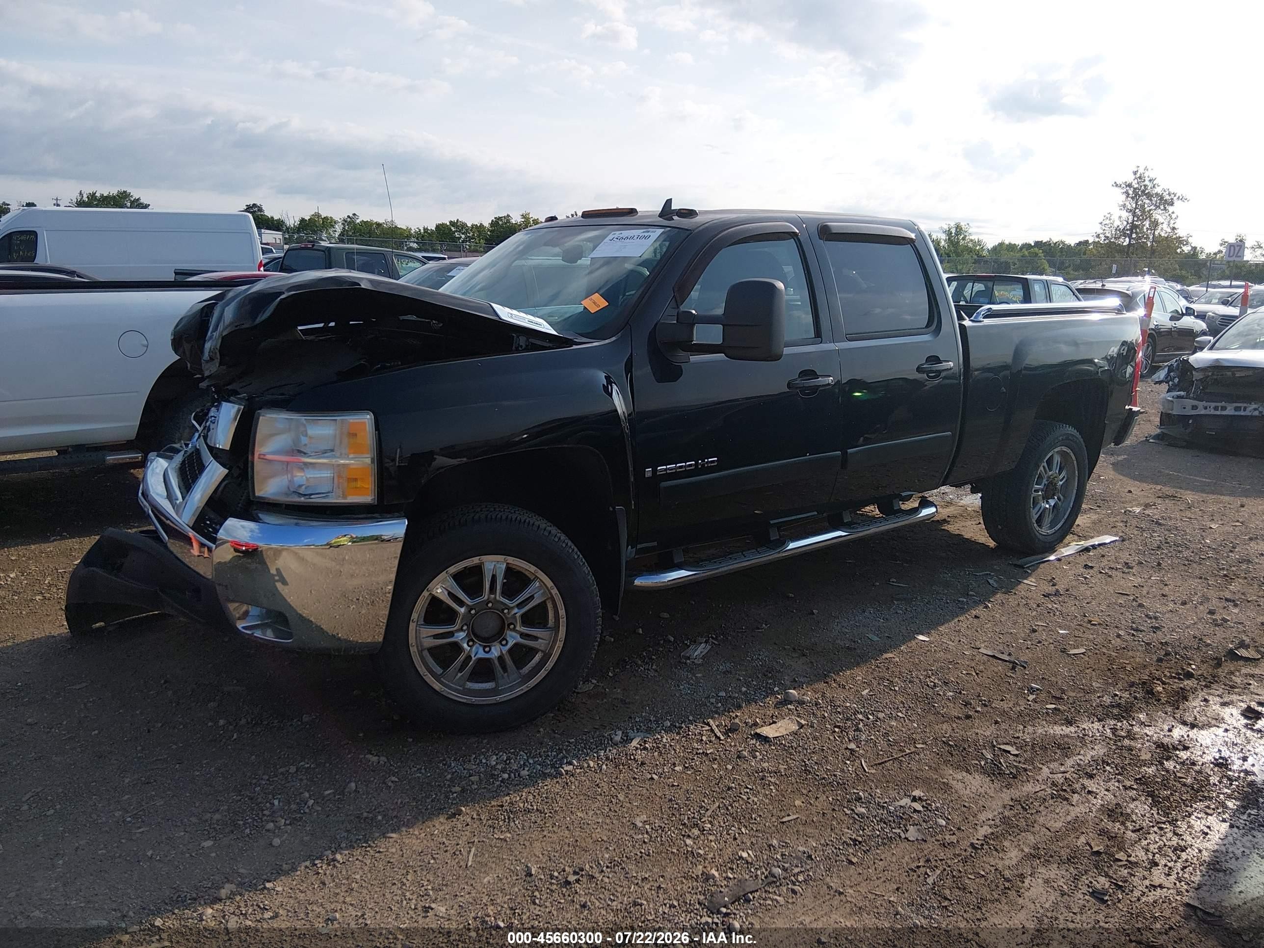 2008 Chevrolet Silverado 2500hd Ltz Black vin: 1GCHK23628F226302