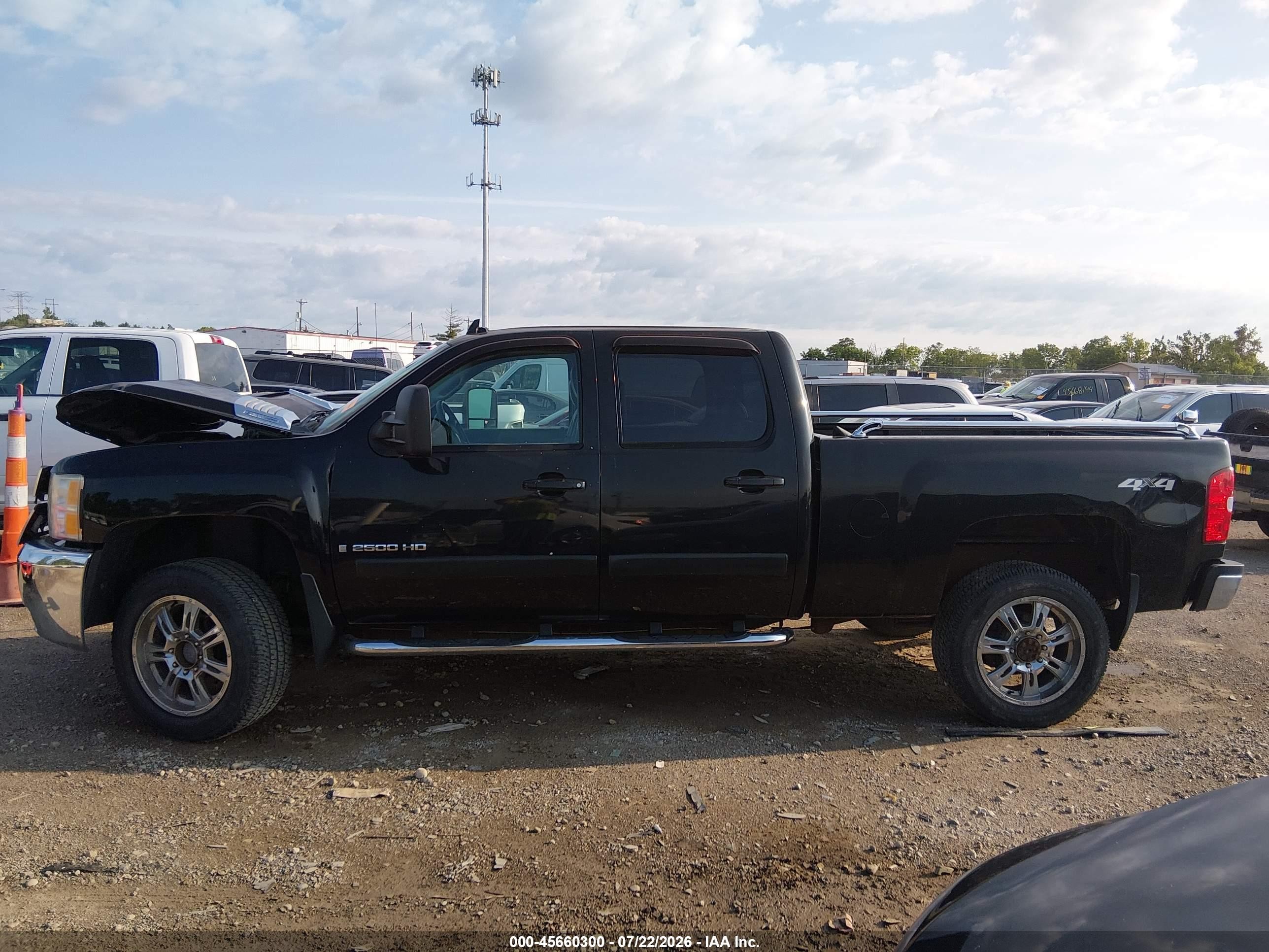 2008 Chevrolet Silverado 2500hd Ltz Black vin: 1GCHK23628F226302