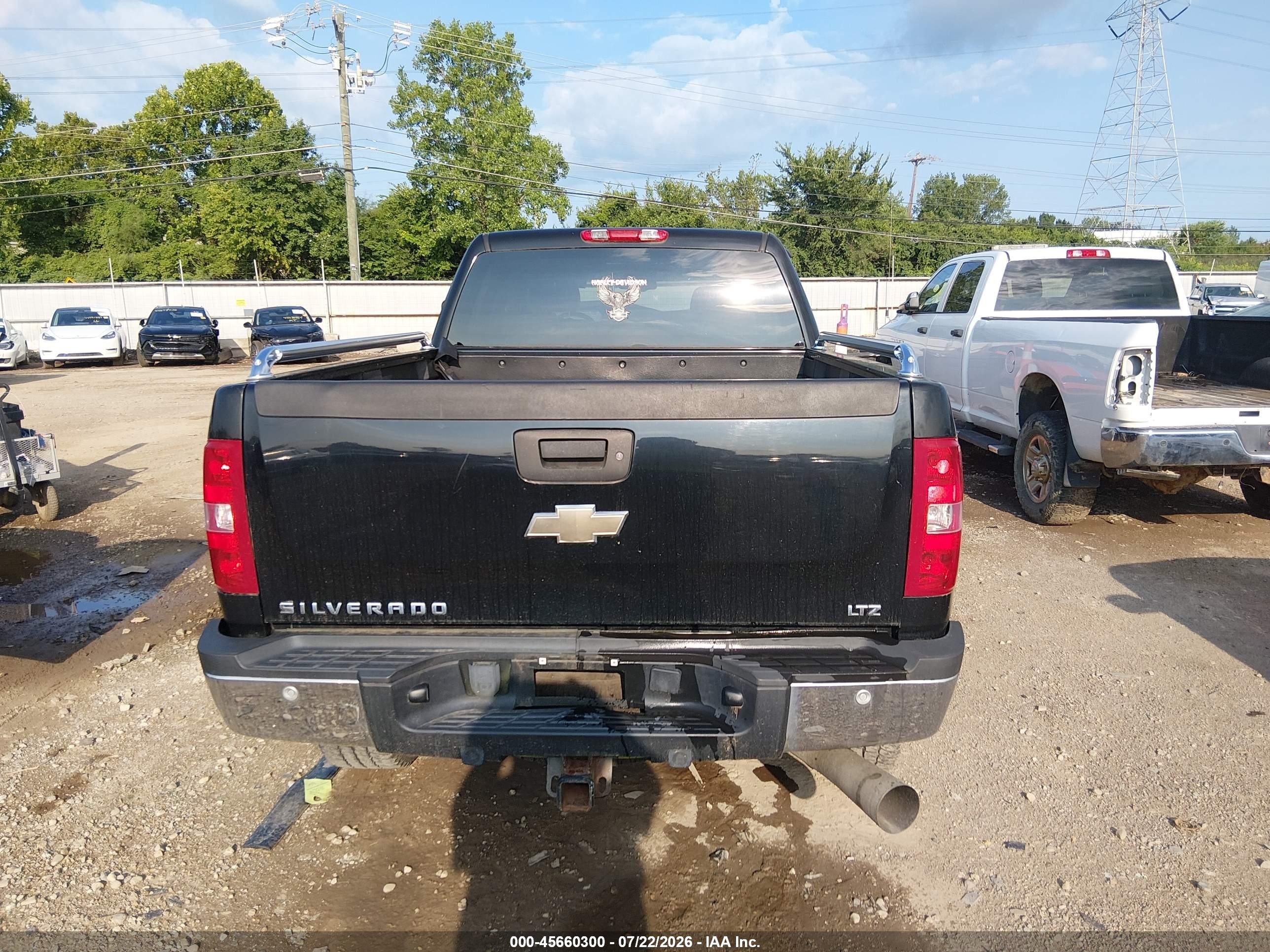 2008 Chevrolet Silverado 2500hd Ltz Black vin: 1GCHK23628F226302