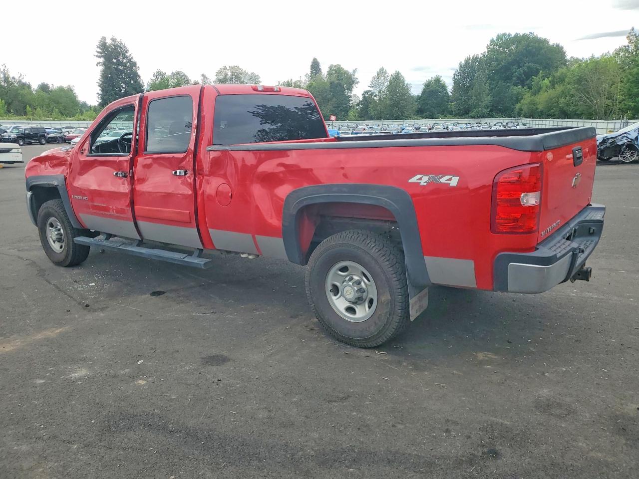 2007 Chevrolet Silverado K2500 Heavy Duty Red vin: 1GCHK23637F529586