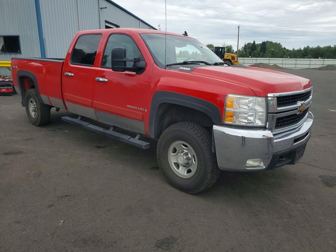 2007 Chevrolet Silverado K2500 Heavy Duty Red vin: 1GCHK23637F529586
